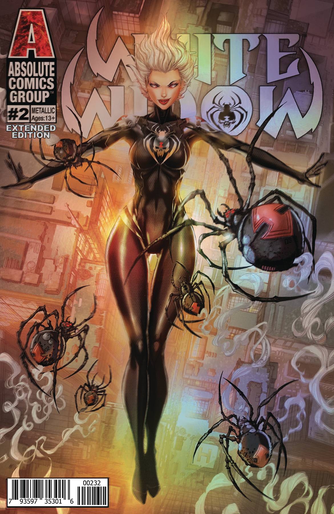 WHITE WIDOW #2 C Red Giant 2nd Print Jamie Tyndall Holographic Metallic Ink Variant (08/21/2019) - Golden Apple Comics