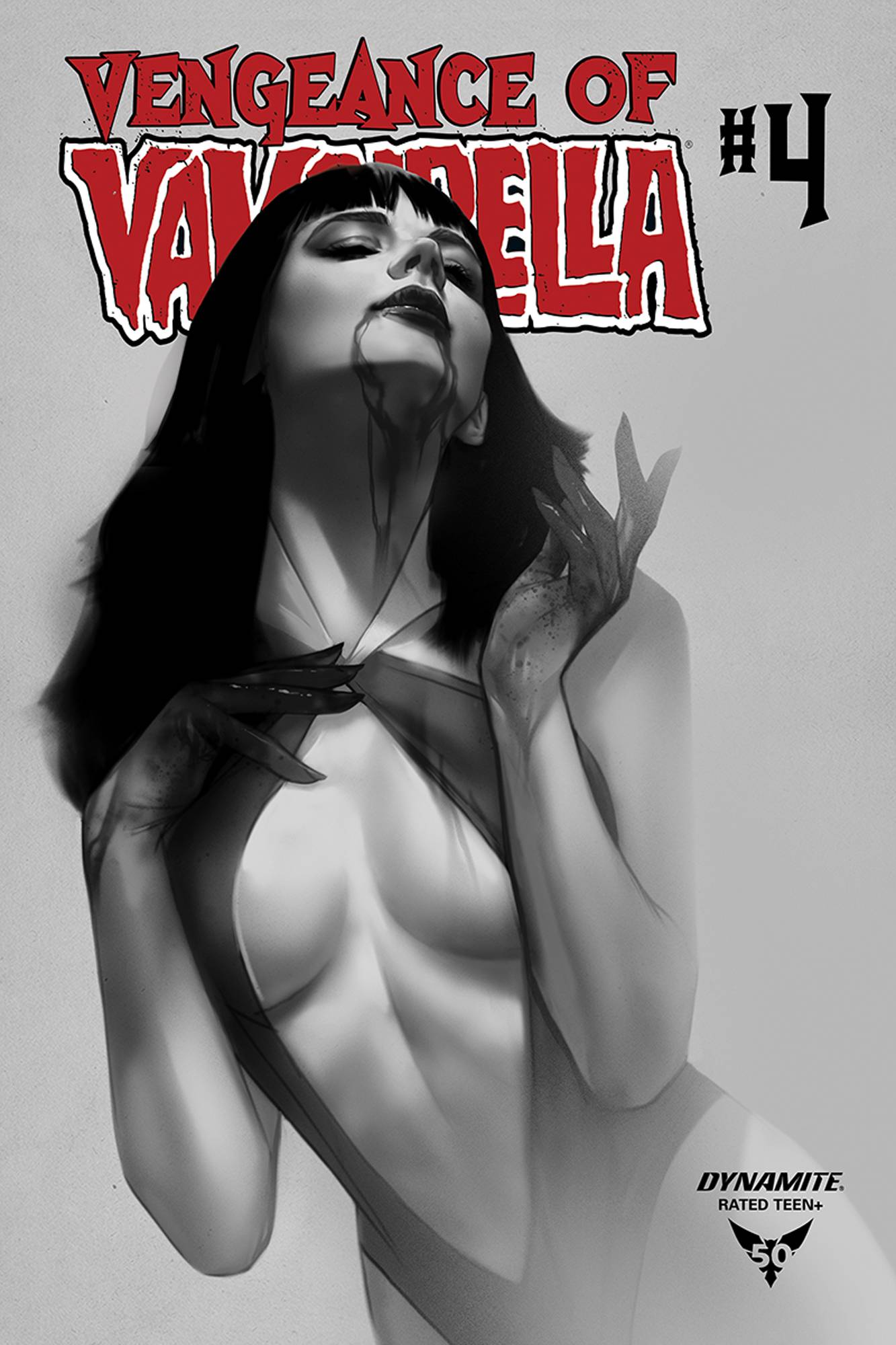 VENGEANCE OF VAMPIRELLA #4 1:30 Ben OLIVER B&W Variant (01/08/2020) DYNAMITE