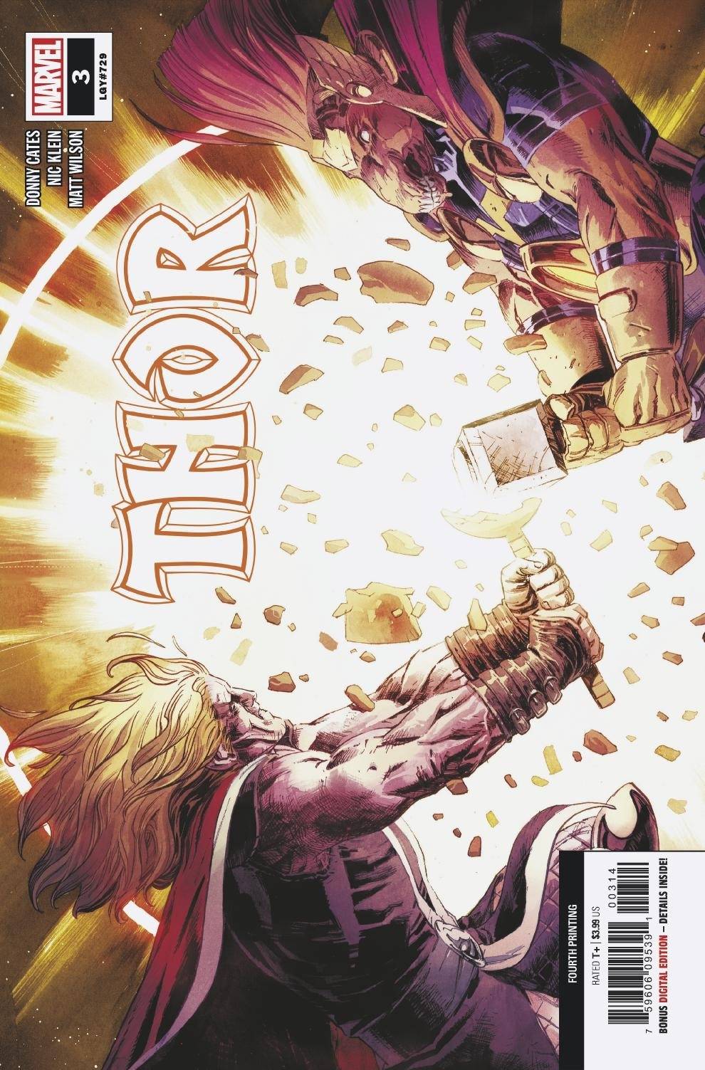 THOR #3 4th Print Nic Klein Variant (09/09/2020) MARVEL