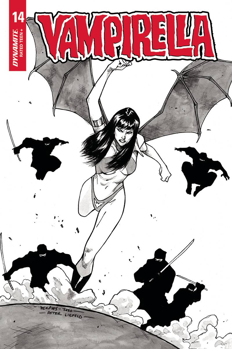 Vampirella #14 1:25 Brent Peeples Homage Sketch Variant (10/14/2020) Dynamite