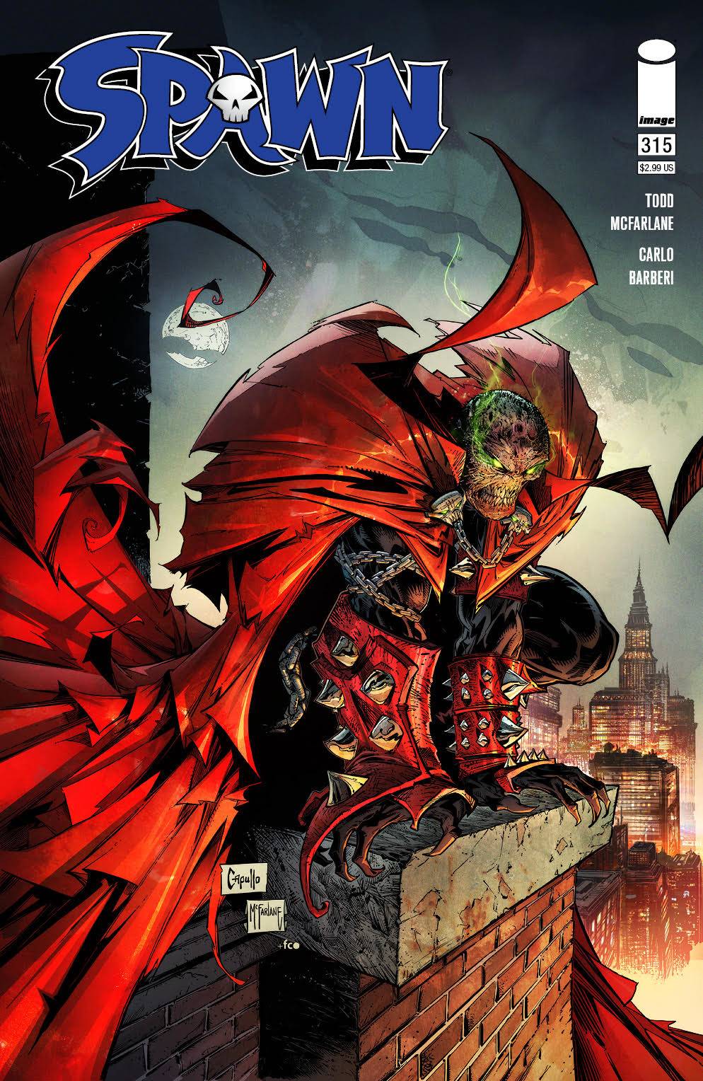Spawn #315 B Todd Mcfarlane Variant (02/24/2021) Image – Golden