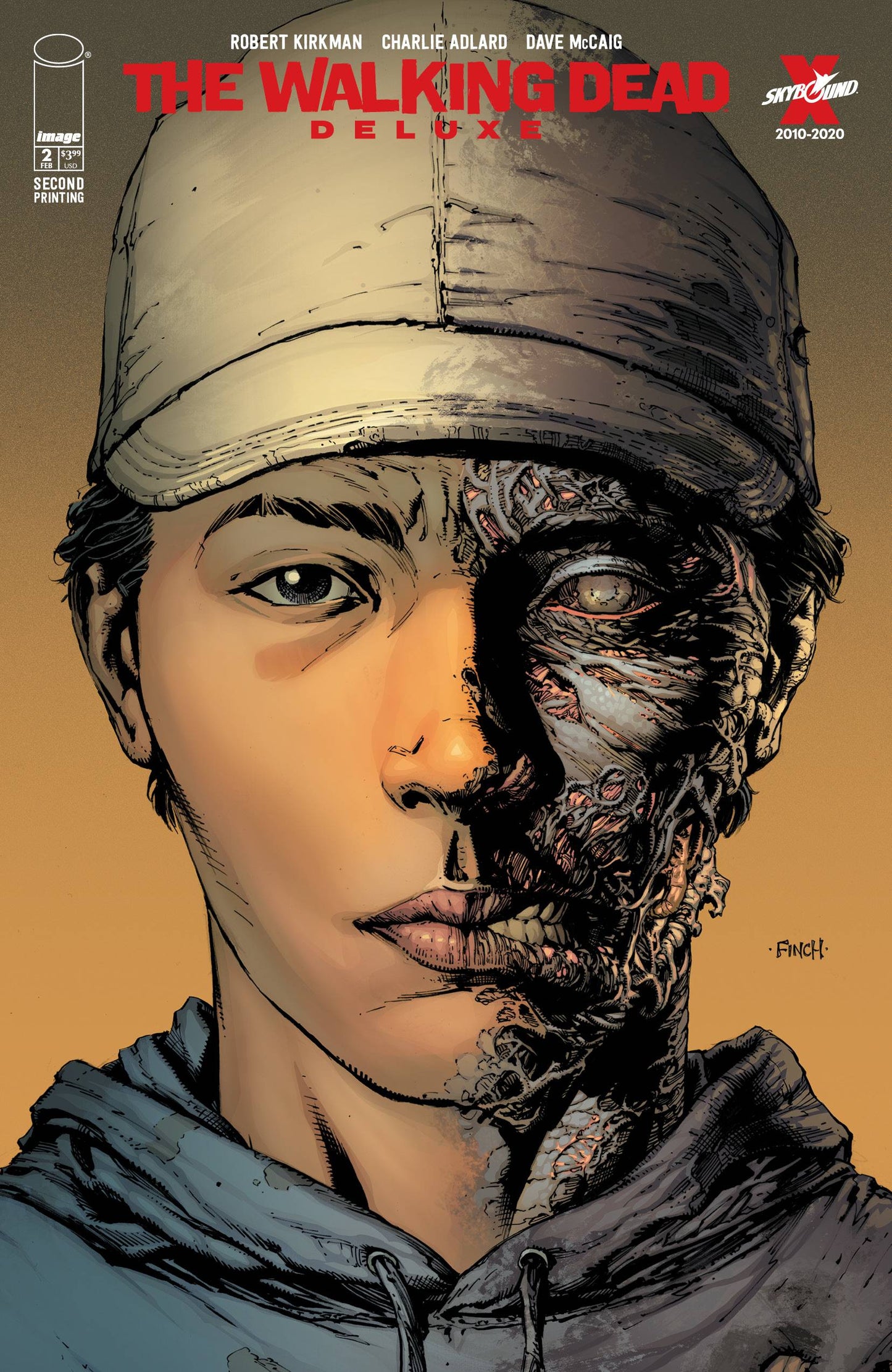 Walking Dead Dlx #2 2nd Print David Finch Headshot Variant (Mr) (02/24/2021) Image