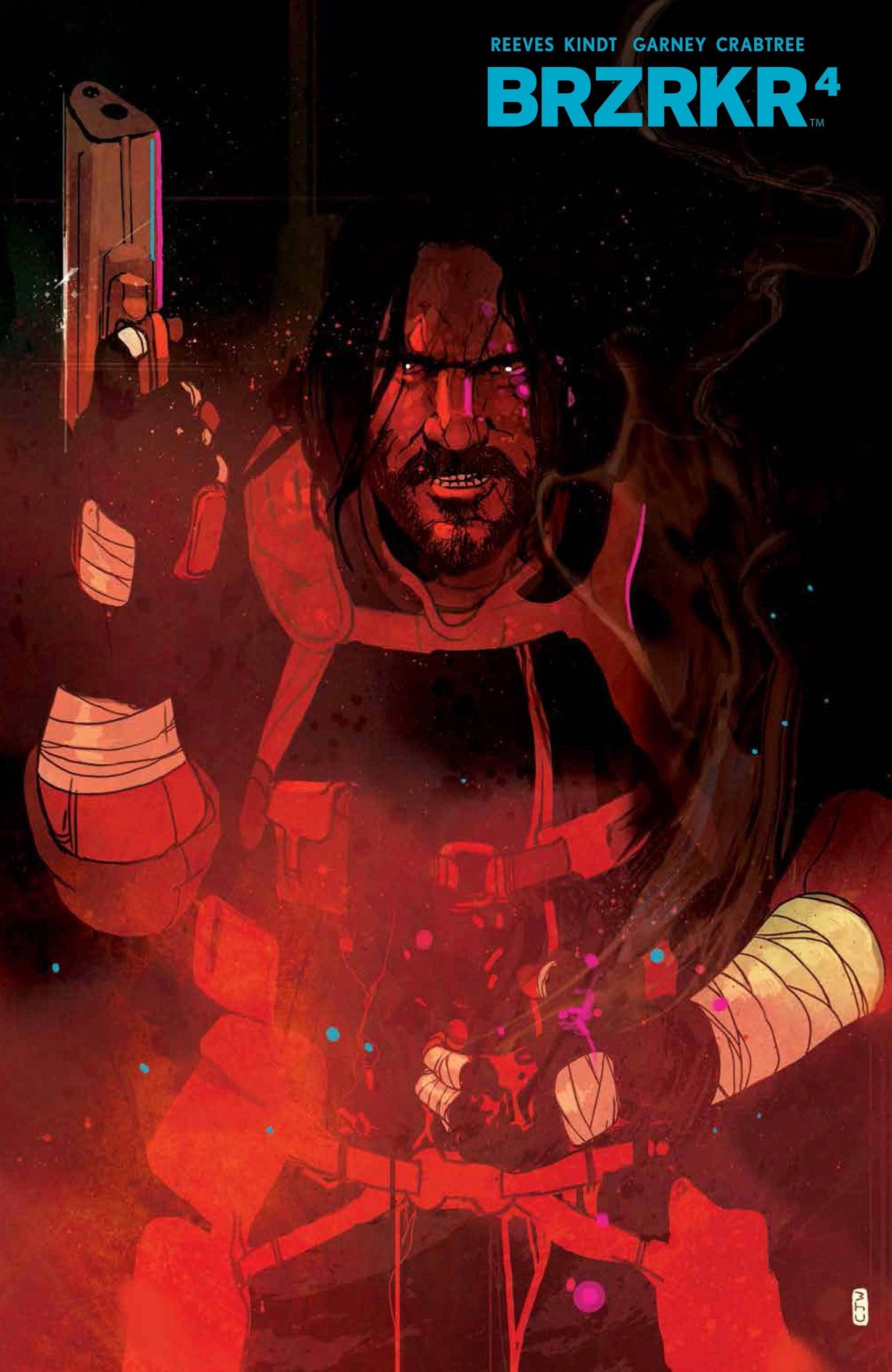 Brzrkr (Berzerker) #4 B Christian Ward Variant Keanu Reeves (Mr) (07/28/2021) Boom