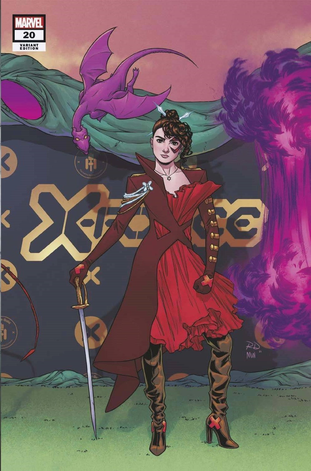 X-Force #20 B Russell Dauterman Connecting Variant Gala (06/02/2021) Marvel