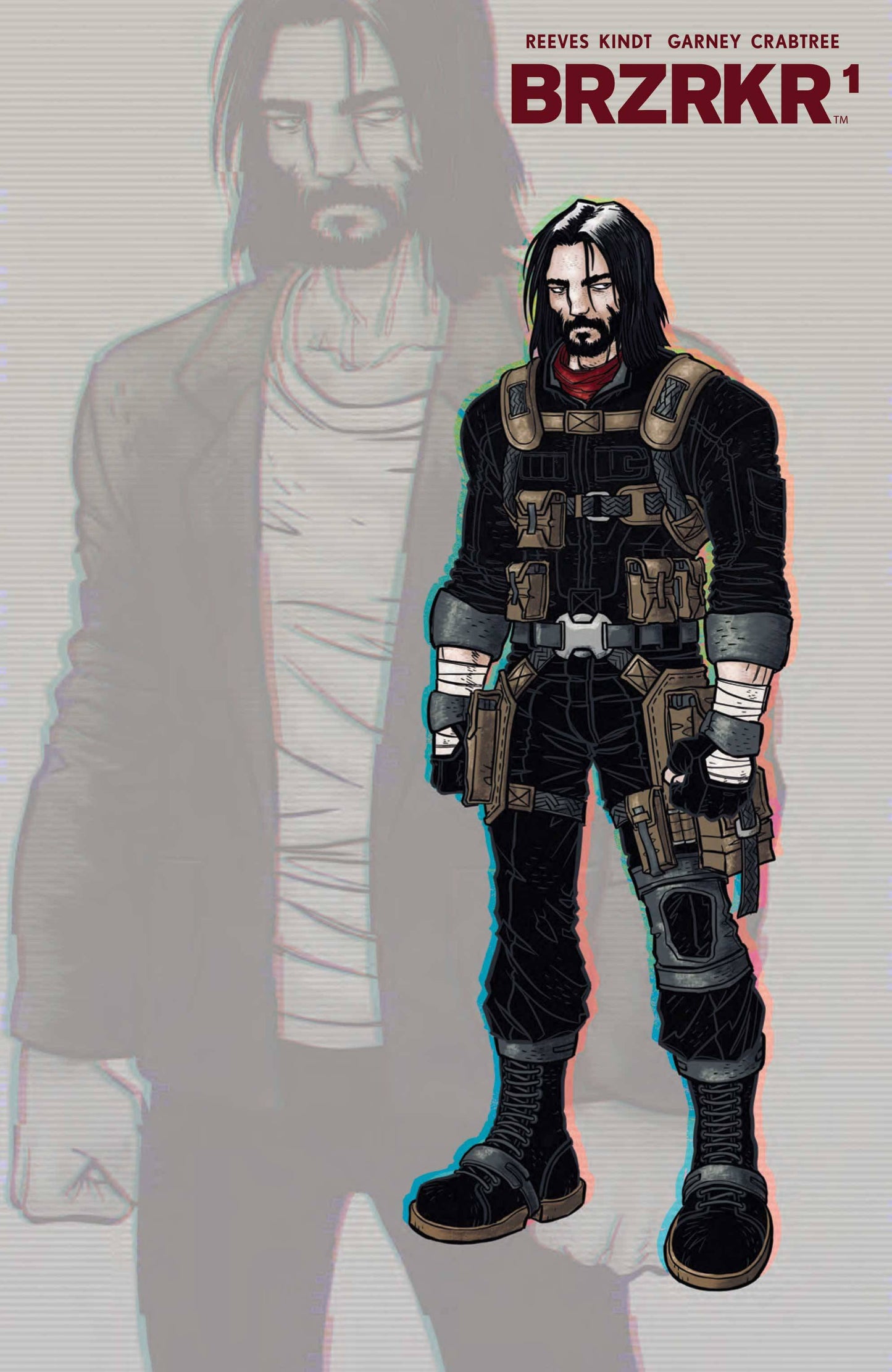 Brzrkr (Berzerker) #1 4th Print Rafael Grampa Foil Variant Keanu Reeves (Mr) (05/19/2021) Boom