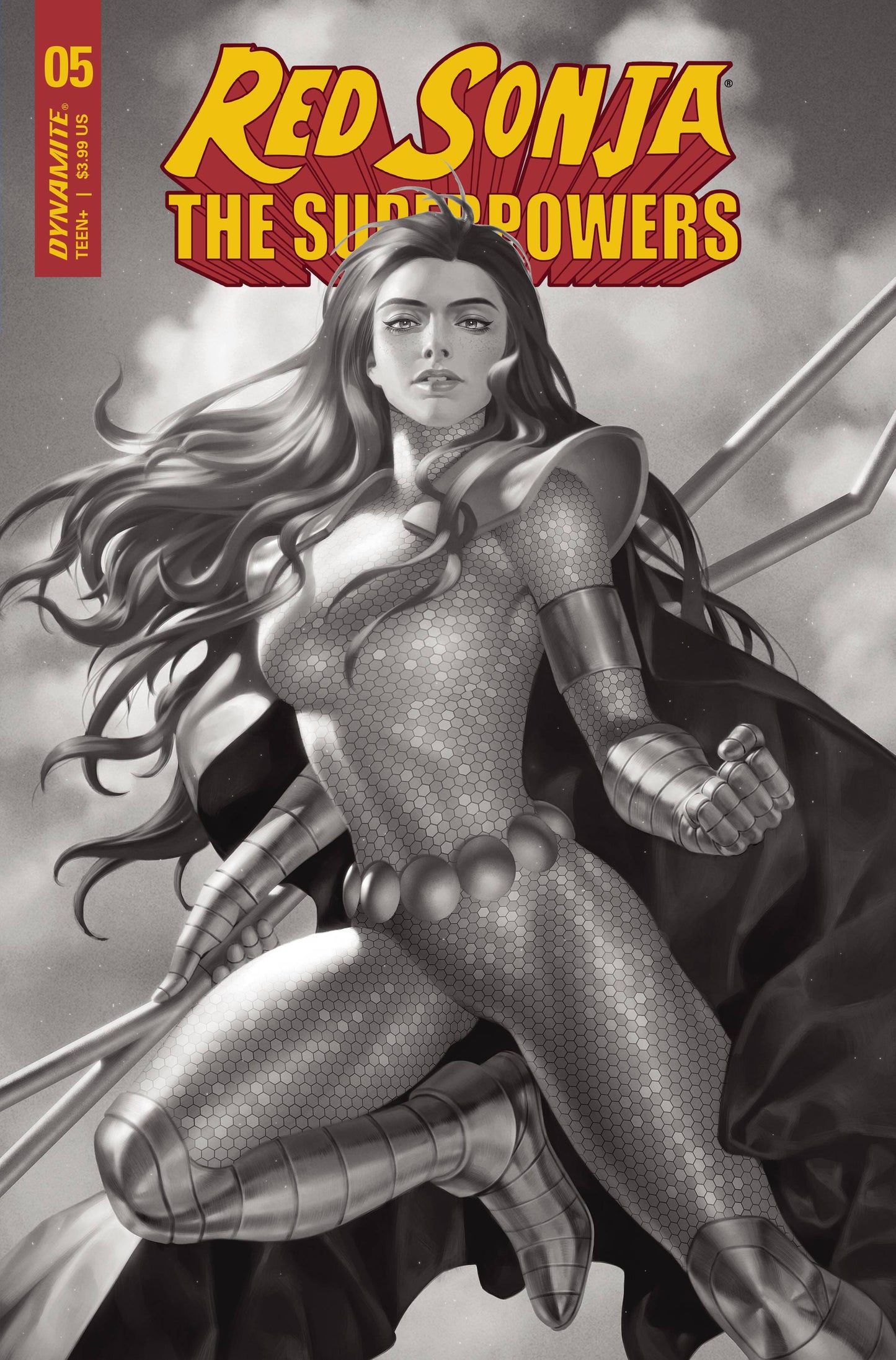 Red Sonja The Superpowers #5 Premium FOC Virgin Jung-Geun Yoon BW Variant (05/12/2021) Dynamite - Golden Apple Comics