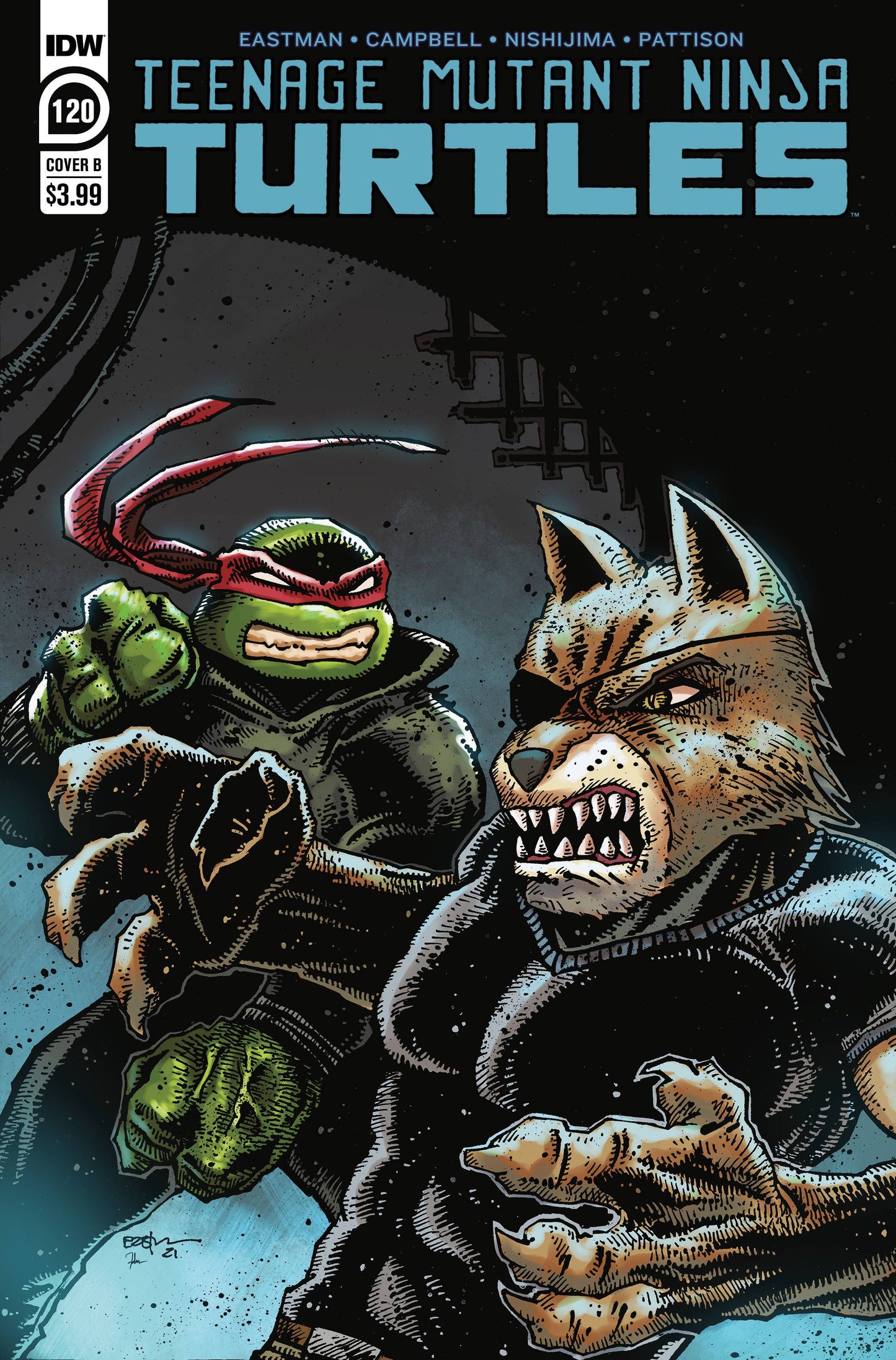Tmnt Ongoing #120 B Kevin Eastman Variant (08/25/2021) Idw - Golden Apple Comics