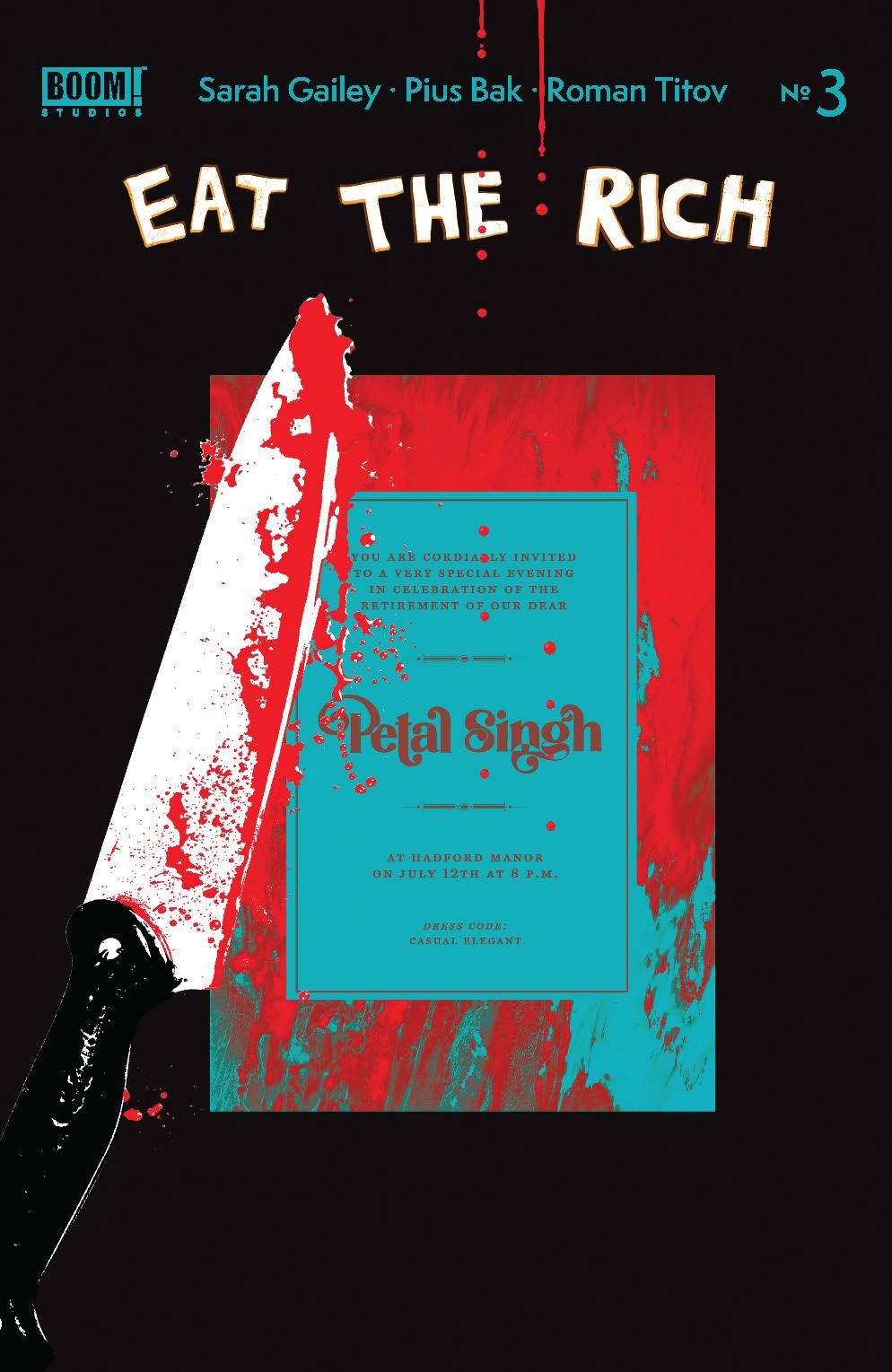 Eat The Rich #3 (Of 5) B Becca Carey Variant (Mr) (10/20/2021) Boom - Golden Apple Comics