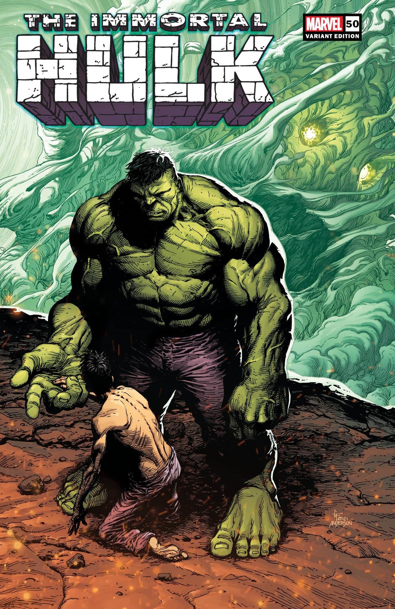 Immortal Hulk #50 D Gary Frank Variant (10/13/2021) Marvel - Golden Apple Comics