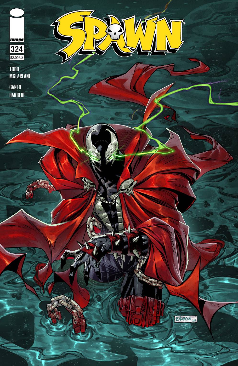 Spawn #324 B Carlo Barberi Variant (11/24/2021) Image - Golden Apple Comics