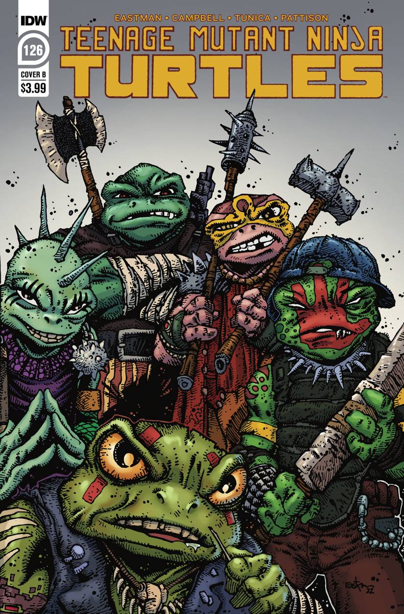Tmnt Ongoing #126 B Kevin Eastman Variant Teenage Mutant Ninja Turtles (C: 1-0-0) (02/16/2022) Idw