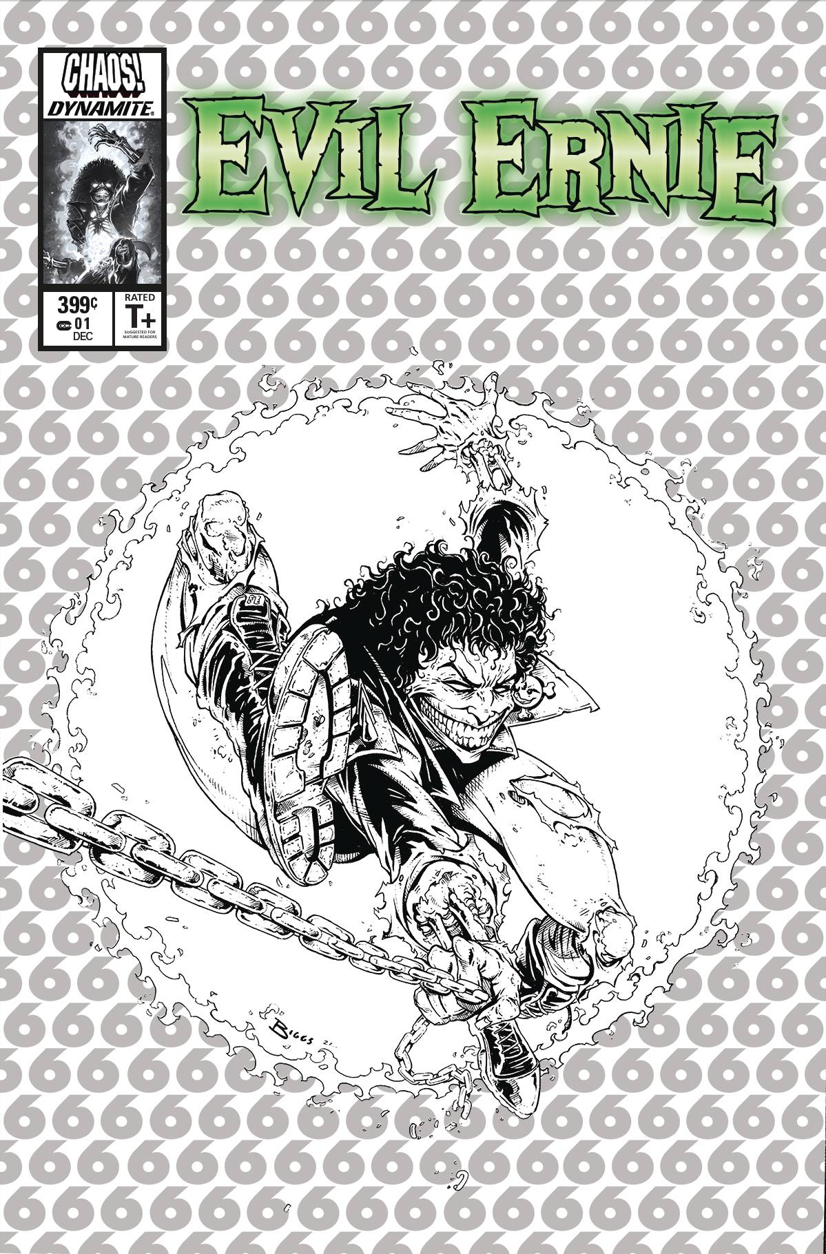 Evil Ernie #1 O 1:11 Jason Biggs Amazing Spider-Man 300 Homage Sketch FOC Bonus Variant (12/01/2021) Dynamite