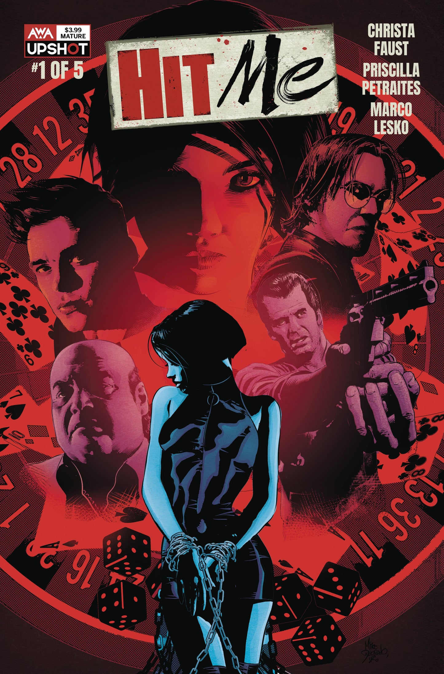 Hit Me #1 B Mike Deodato Jr Chain Bondage Dice GGA (Mr) (03/09/2022) Awa - Golden Apple Comics