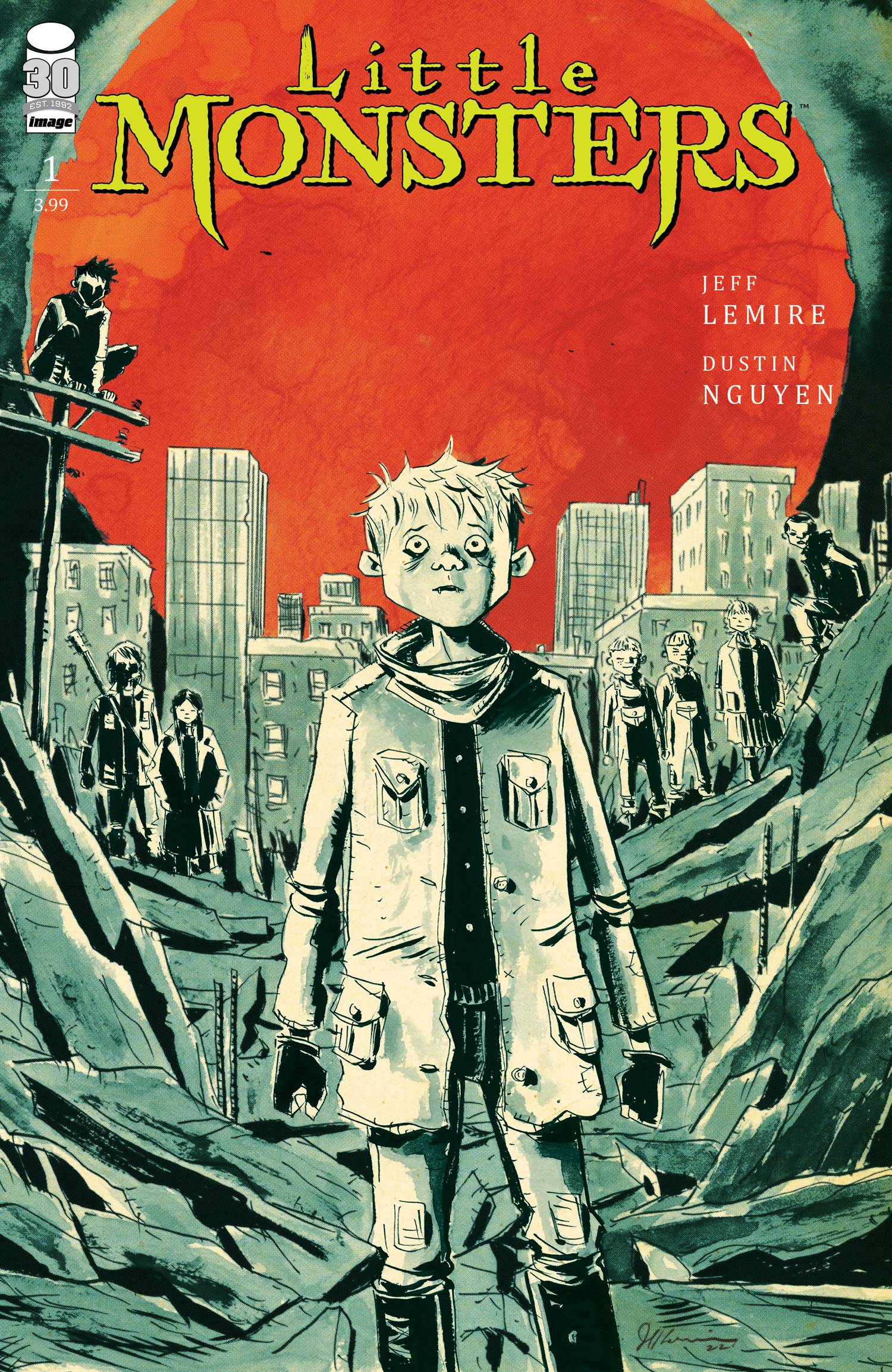 little shop of monsters book Little Monsters #1 B Jeff Lemire Variant (Mr) (03/09/2022) Image