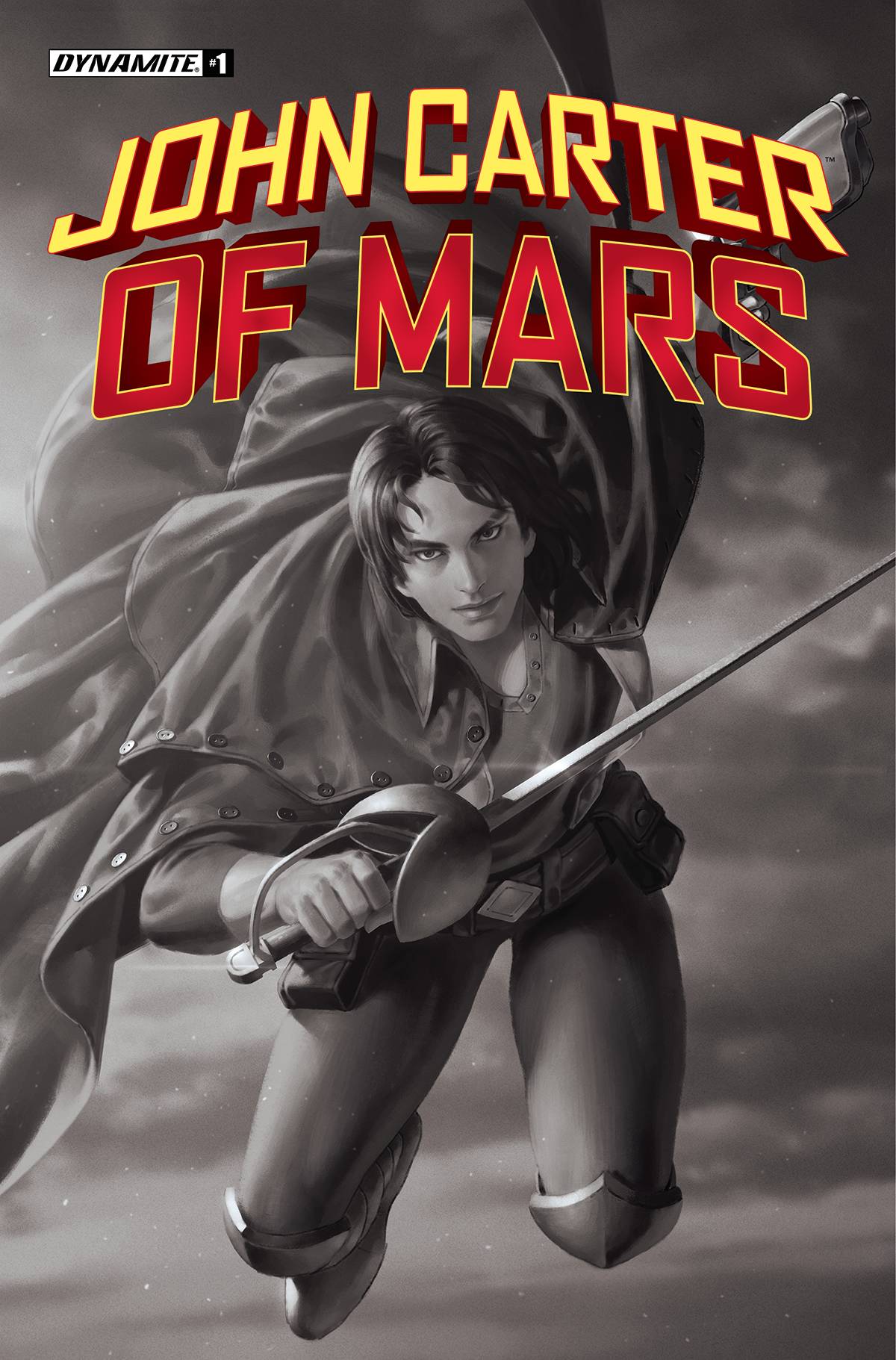 John Carter Of Mars #1 I 1:25 Yoon B&W Variant (04/20/2022) Dynamite - Golden Apple Comics
