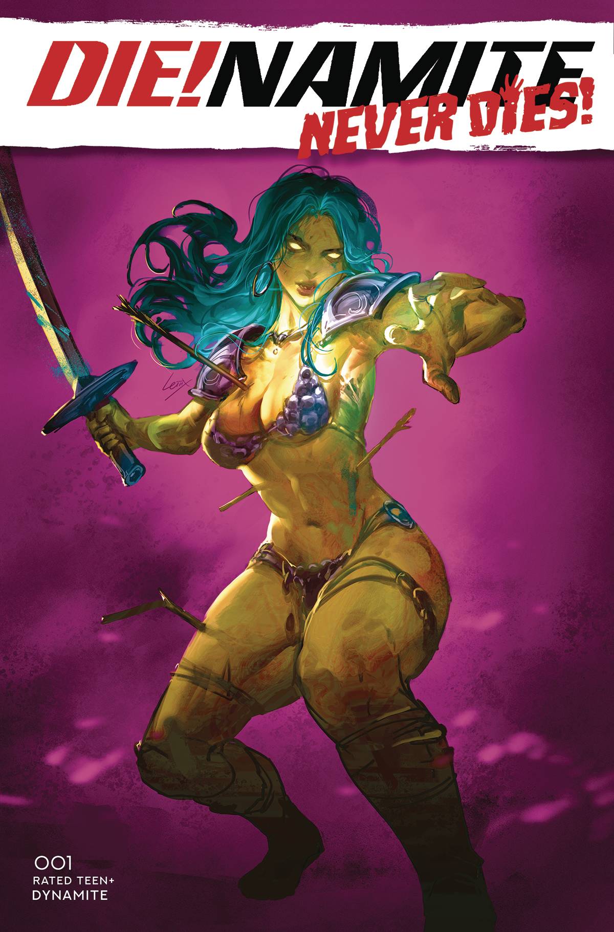 Die!Namite Never Dies #1 S Leirix Li Ultraviolet FOC Bonus Variant (C: 0-1-2) (03/02/2022) Dynamite - Golden Apple Comics