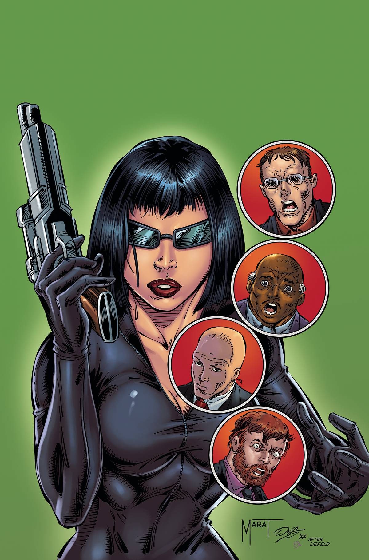 Jennifer Blood #7 Q 1:11 Marat Mychaels Rob Liefeld Homage Virgin FOC Bonus Variant (Mr) (04/20/2022) Dynamite - Golden Apple Comics