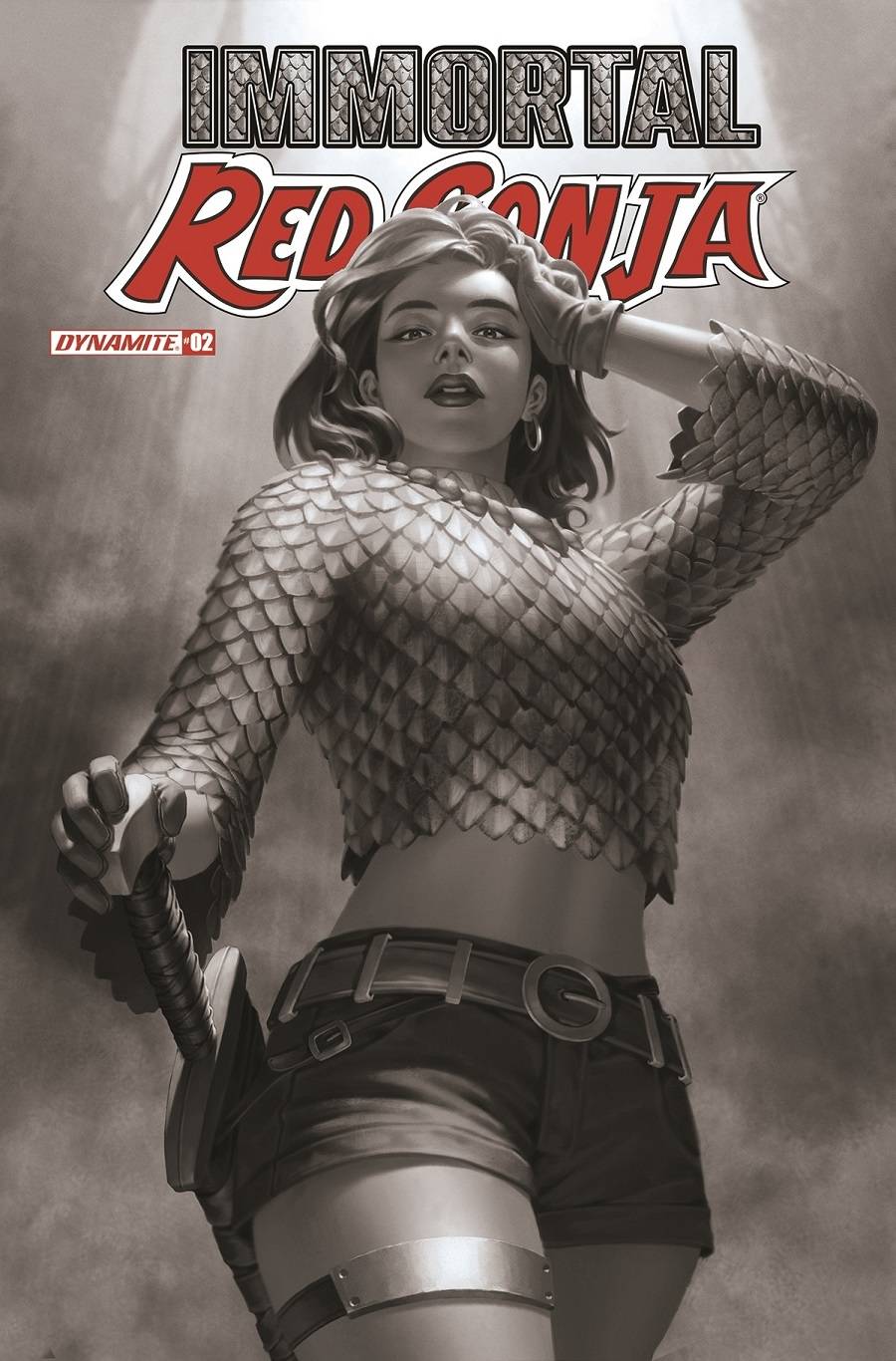 Immortal Red Sonja #2 O 1:7 Jung-Geun Yoon B&W FOC Bonus Variant GGA (05/11/2022) Dynamite - Golden Apple Comics