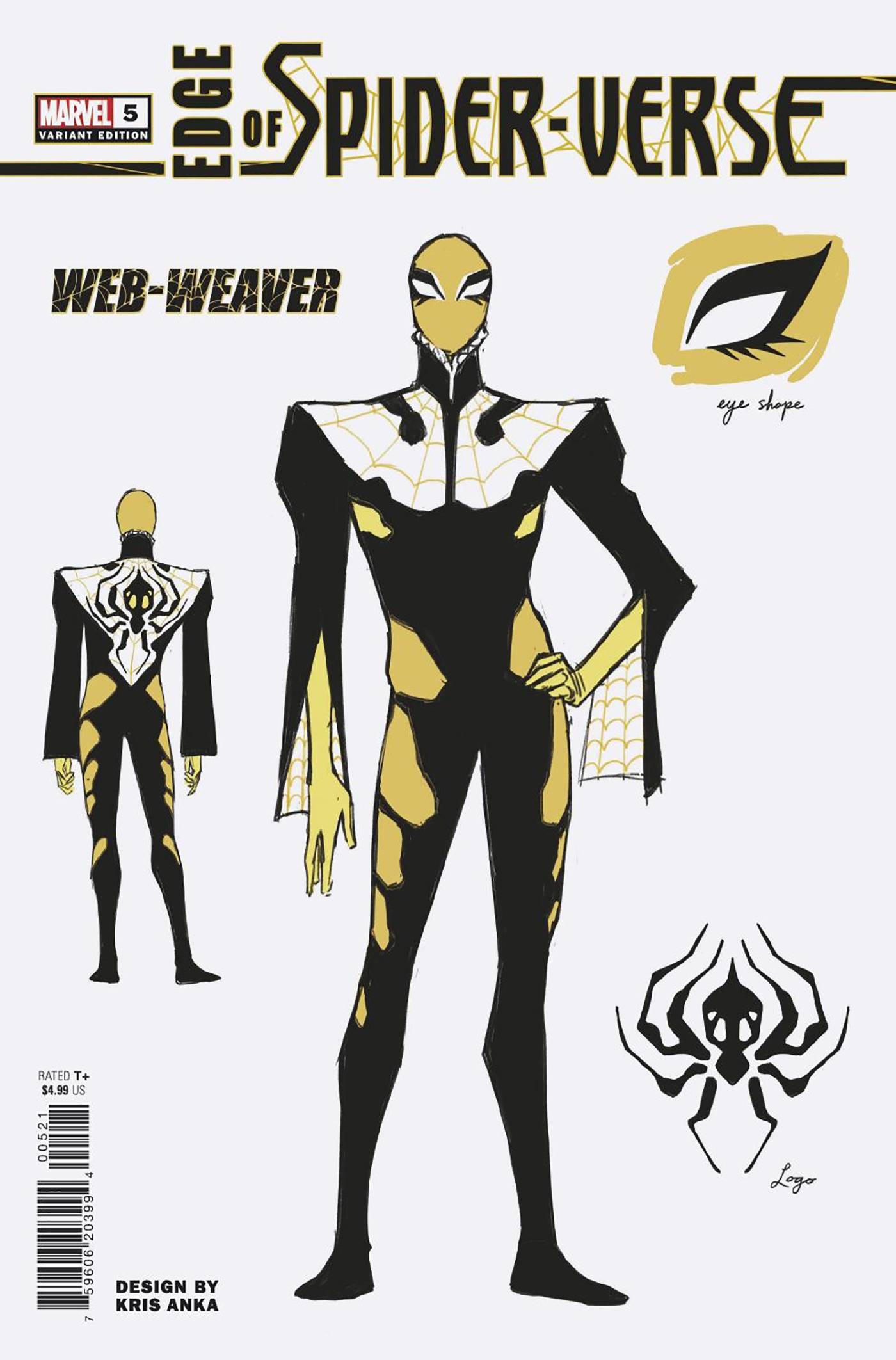 Edge Of Spider-Verse #5 1:10 Kris Anka Design Variant (10/05/2022) Marvel - Golden Apple Comics