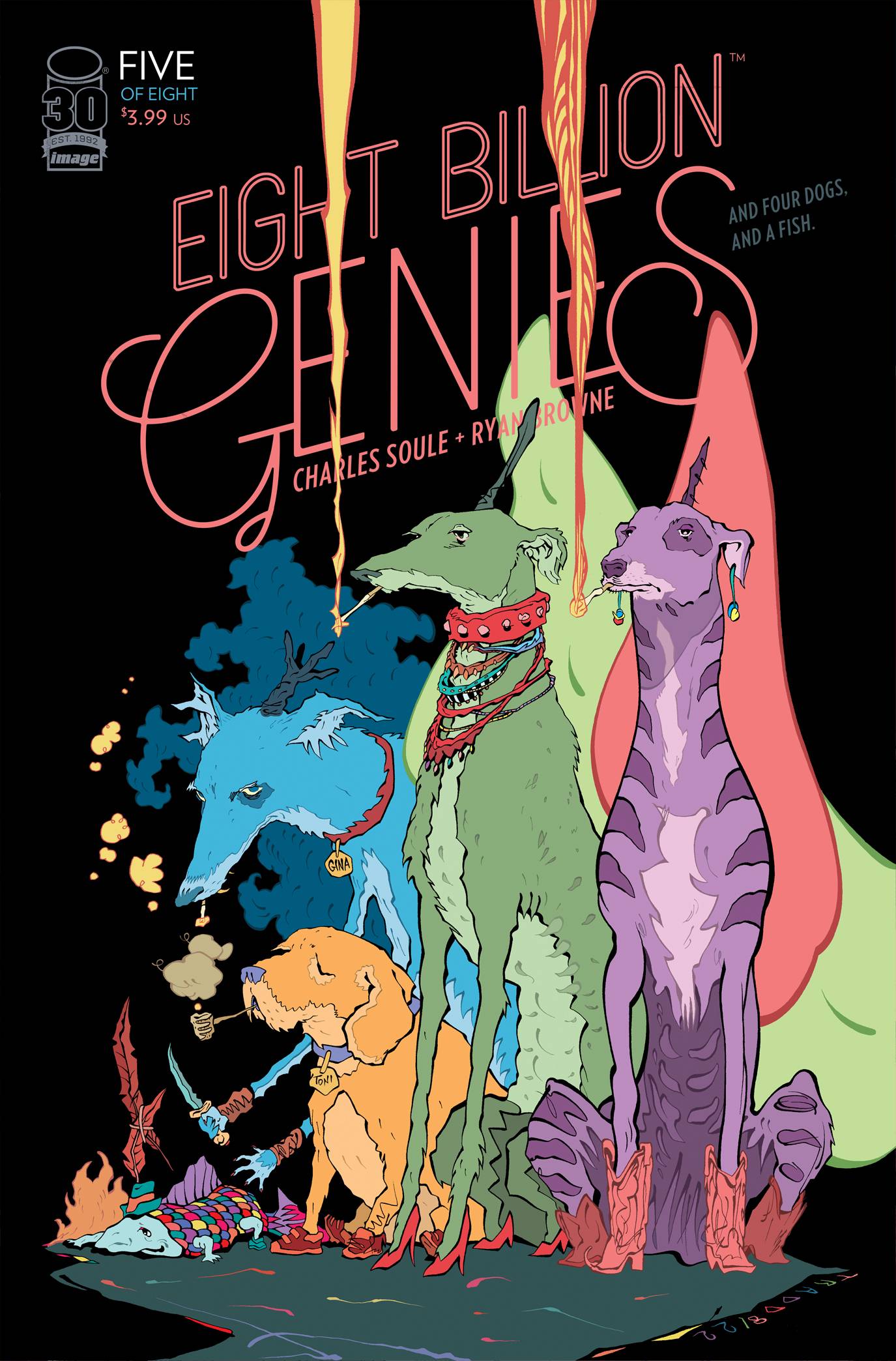 Eight Billion Genies #5 (Of 8) B Tradd Moore Variant (Mr) (09/28/2022) Image