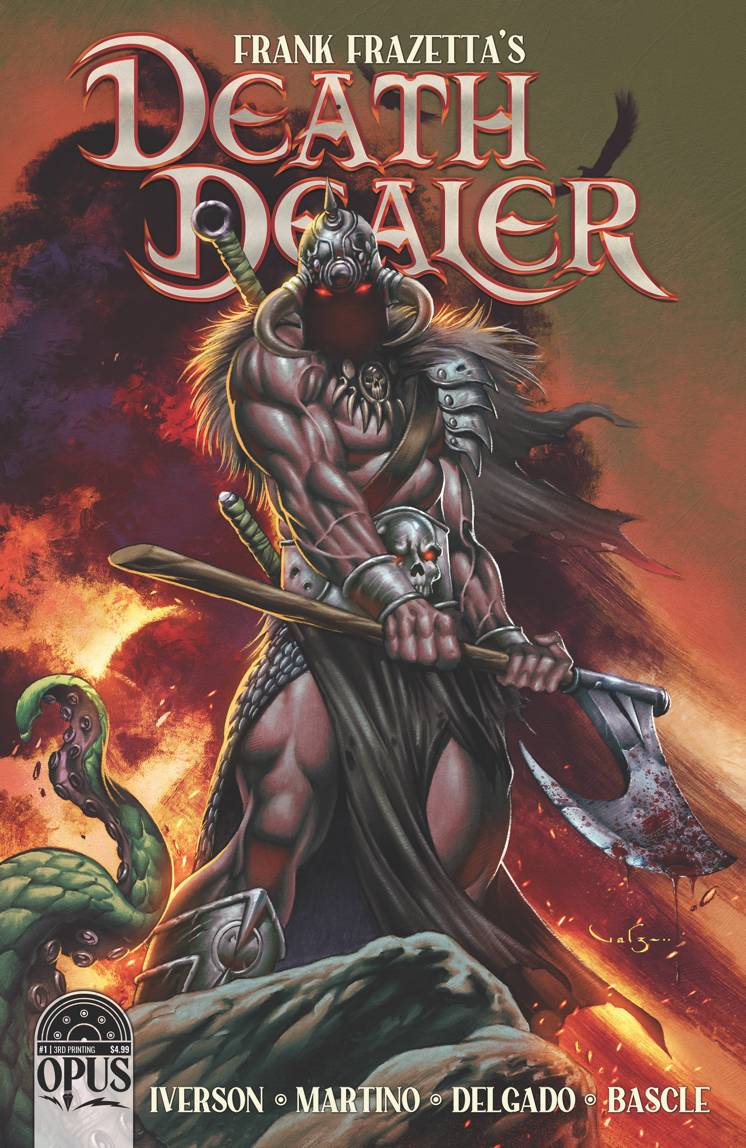 Frank Frazetta Death Dealer #1 3rd Print Carlos Valenzuela Variant (07/06/2022) Opus - Golden Apple Comics