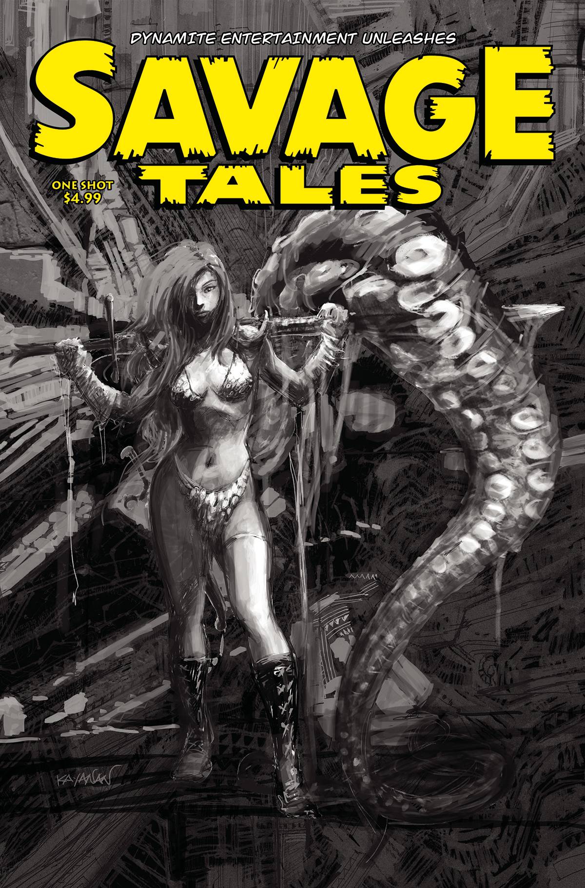 Savage Tales One Shot I 1:7 Rafael Kayanan FOC Bonus Variant (07/06/2022) Dynamite - Golden Apple Comics