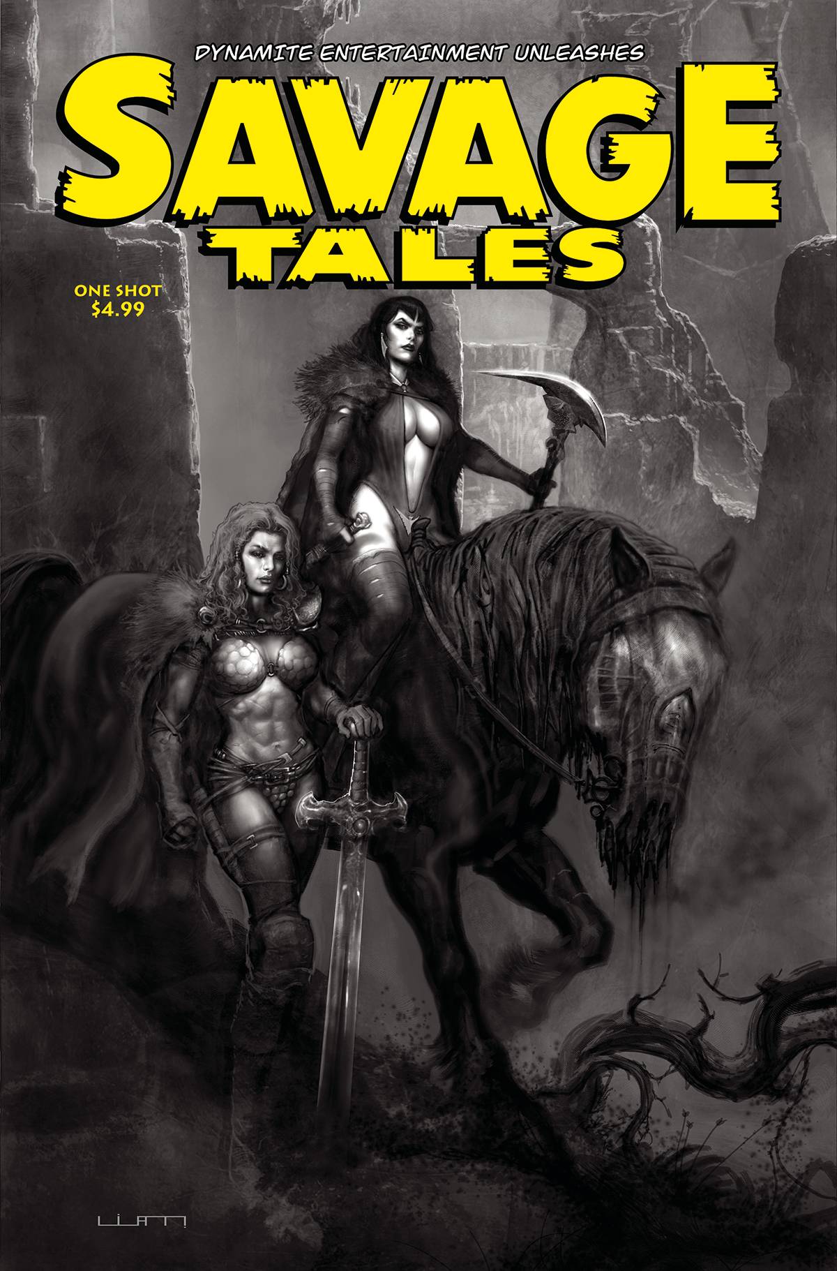 Savage Tales One Shot J 1:10 Liam Sharp B&W FOC Bonus Variant (07/06/2022) Dynamite