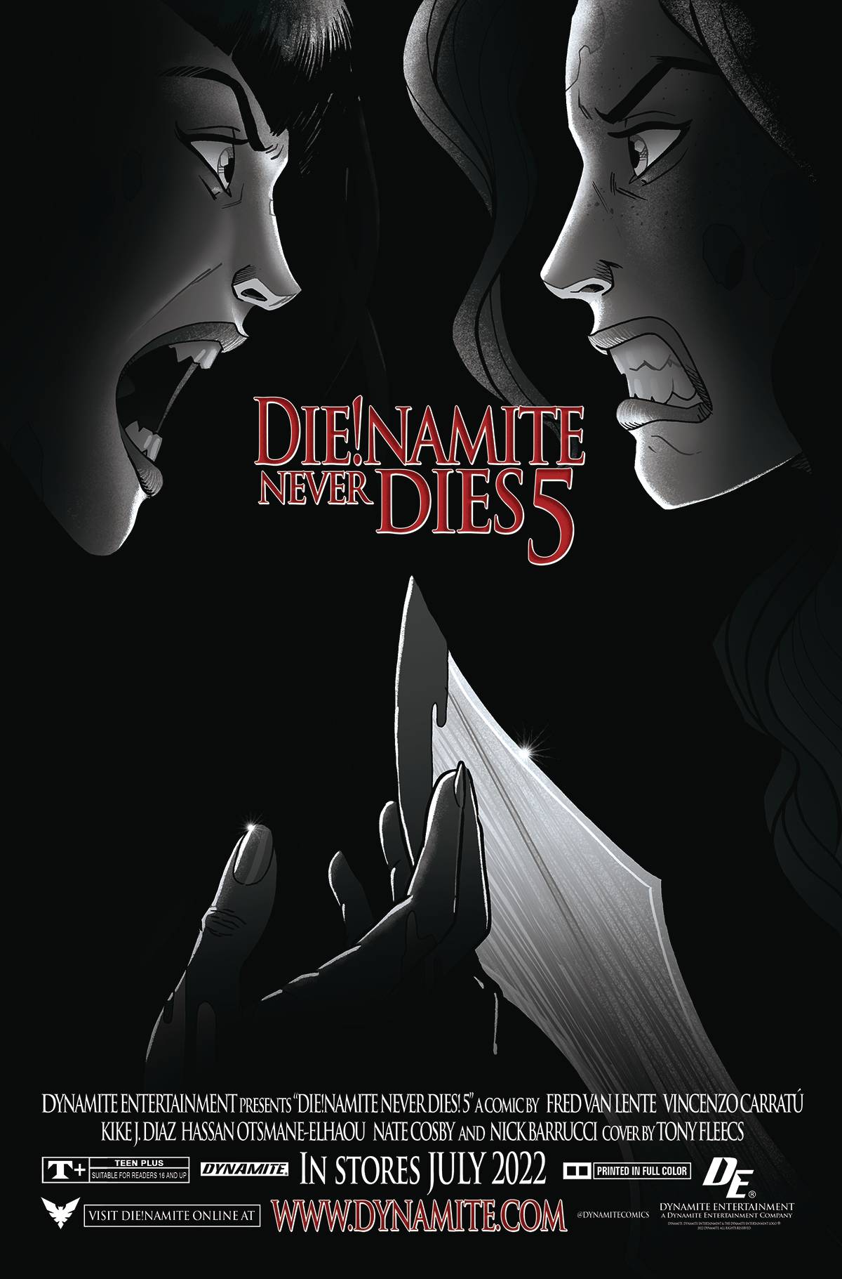 Die!Namite Never Dies #5 P 1:11 Tony Fleecs B&W FOC Bonus Variant (C: 0-1-2) (07/06/2022) Dynamite - Golden Apple Comics
