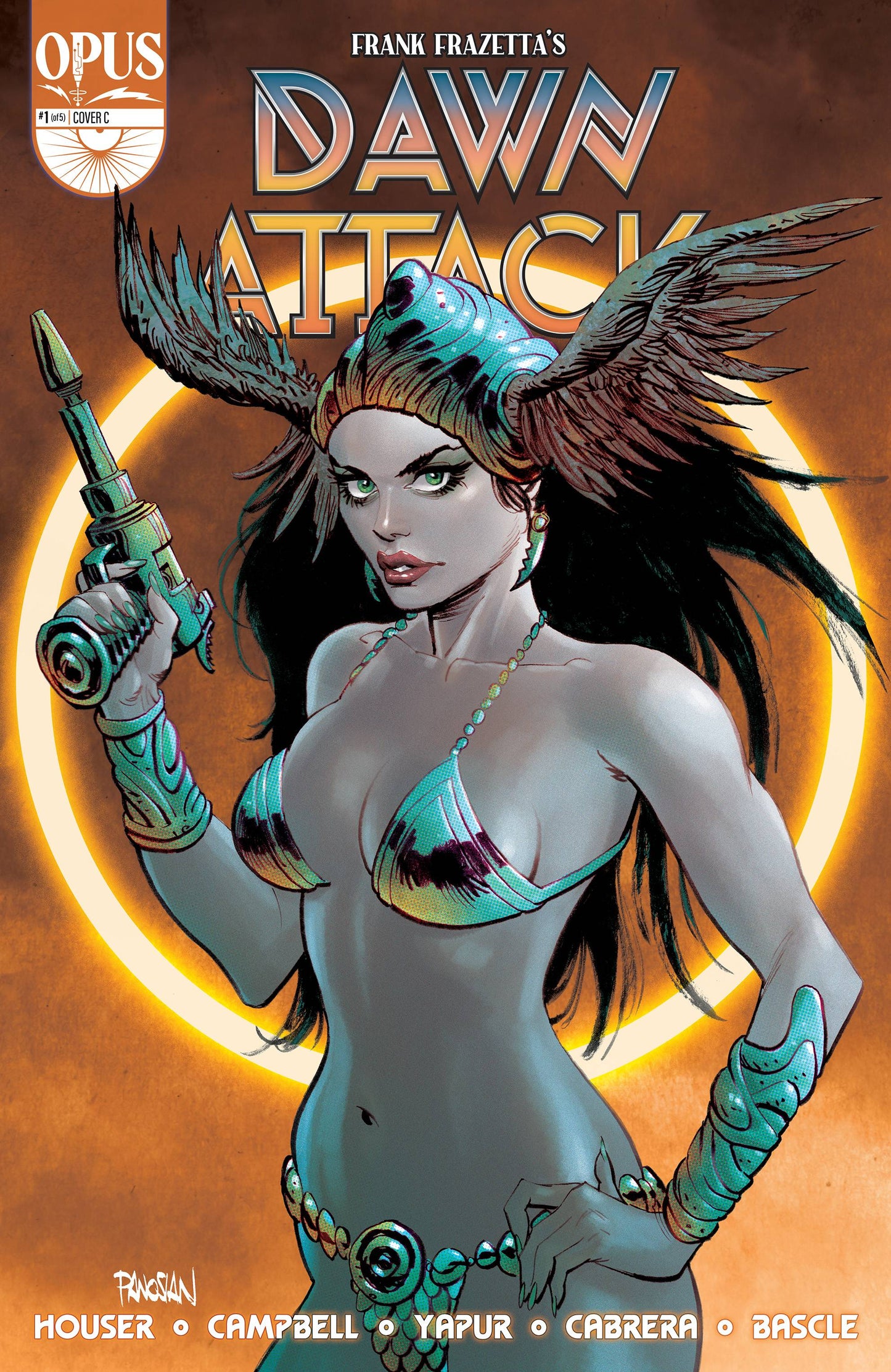 Frank Frazettas Dawn Attack #1 (Of 5) C 1:5 Dan Panosian GGA Variant (11/30/2022) Opus