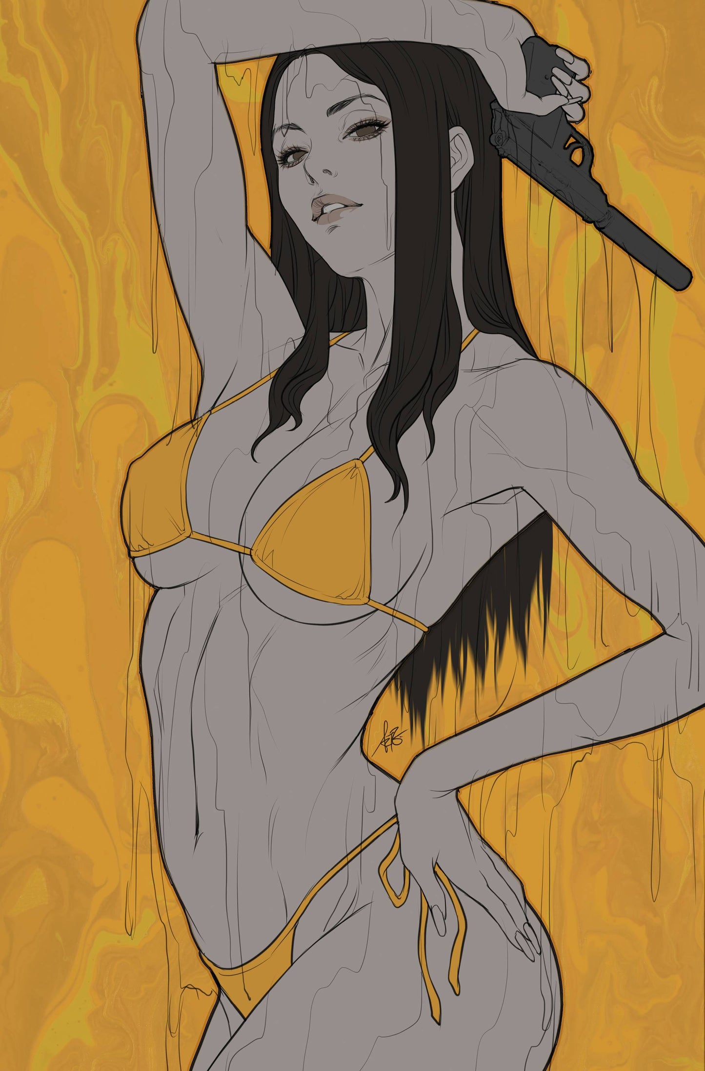 Gun Honey Blood For Blood #1 2nd Print Stanley Artgerm Lau Variant (09/28/2022) Titan