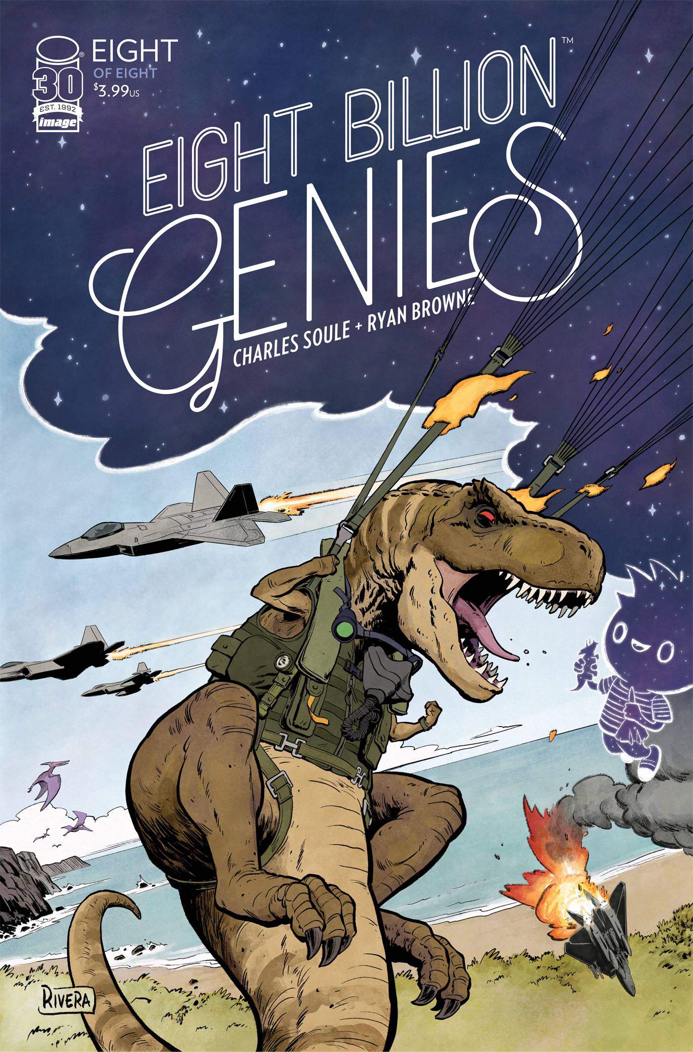 Eight Billion Genies #8 (Of 8) B Paolo Rivera Variant (Mr) (04/12