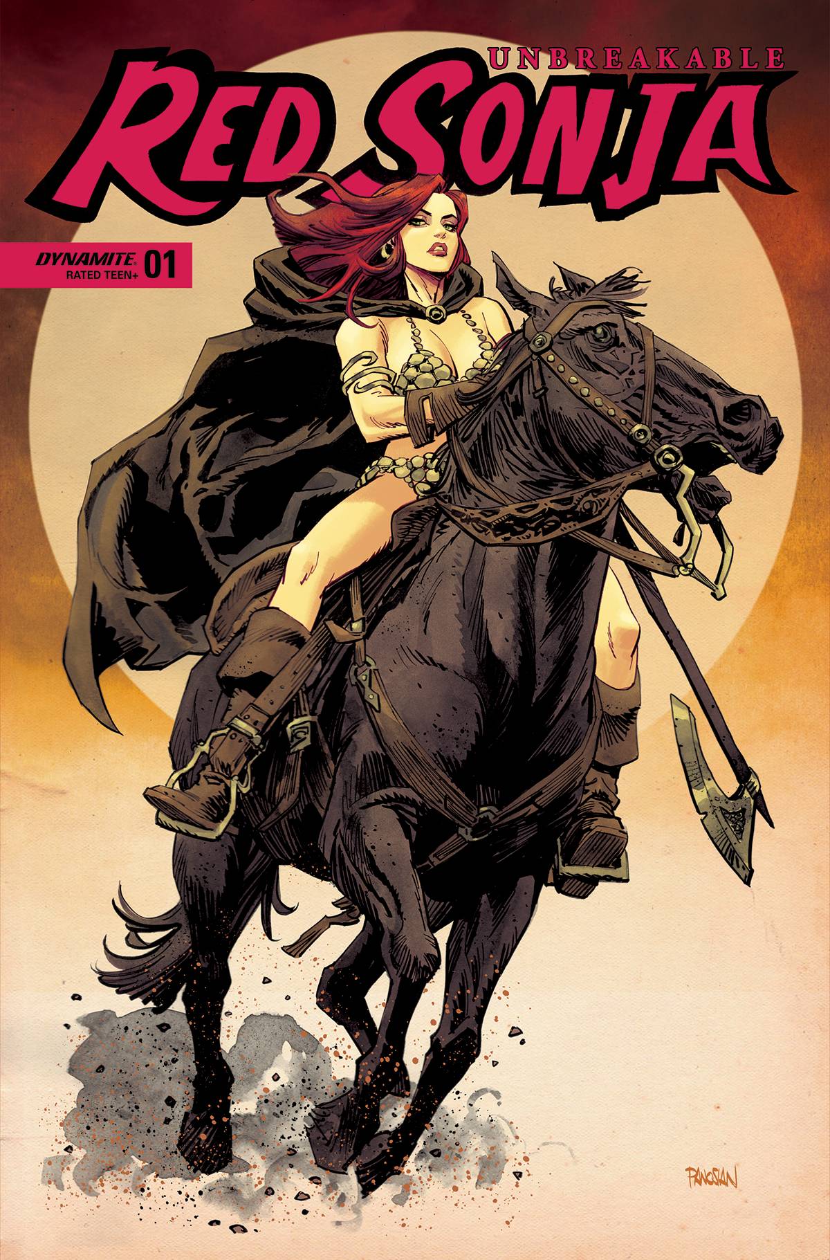 Unbreakable Red Sonja #1 V 1:7 Dan Panosian FOC Variant (10/05/2022) Dynamite