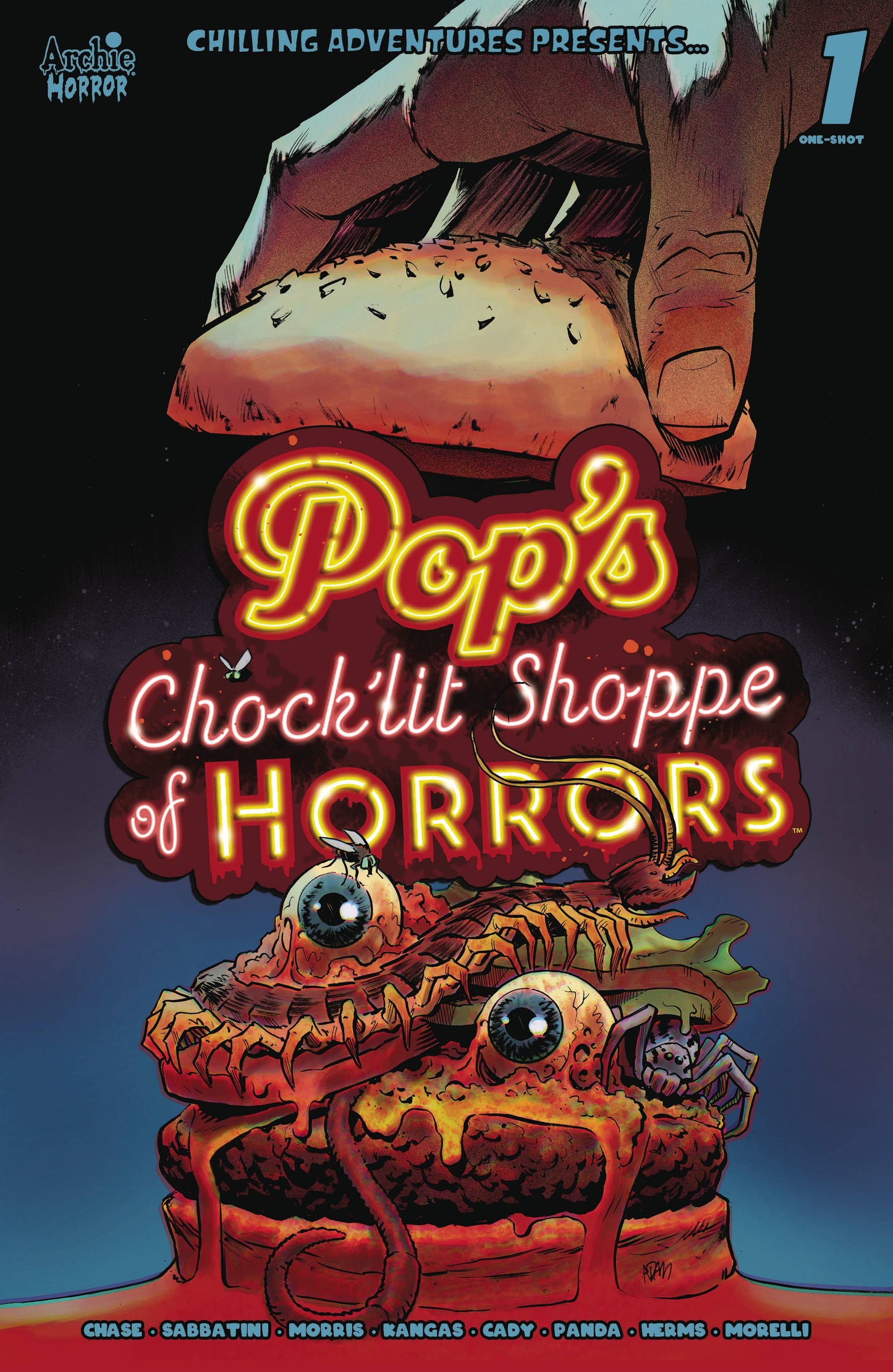 Pops Chocklit Shoppe Of Horrors Oneshot A Adam Gorham Signed 3x Ryan Cady Amy Chase Jordan Morris (03/22/2023) Archie - Golden Apple Comics