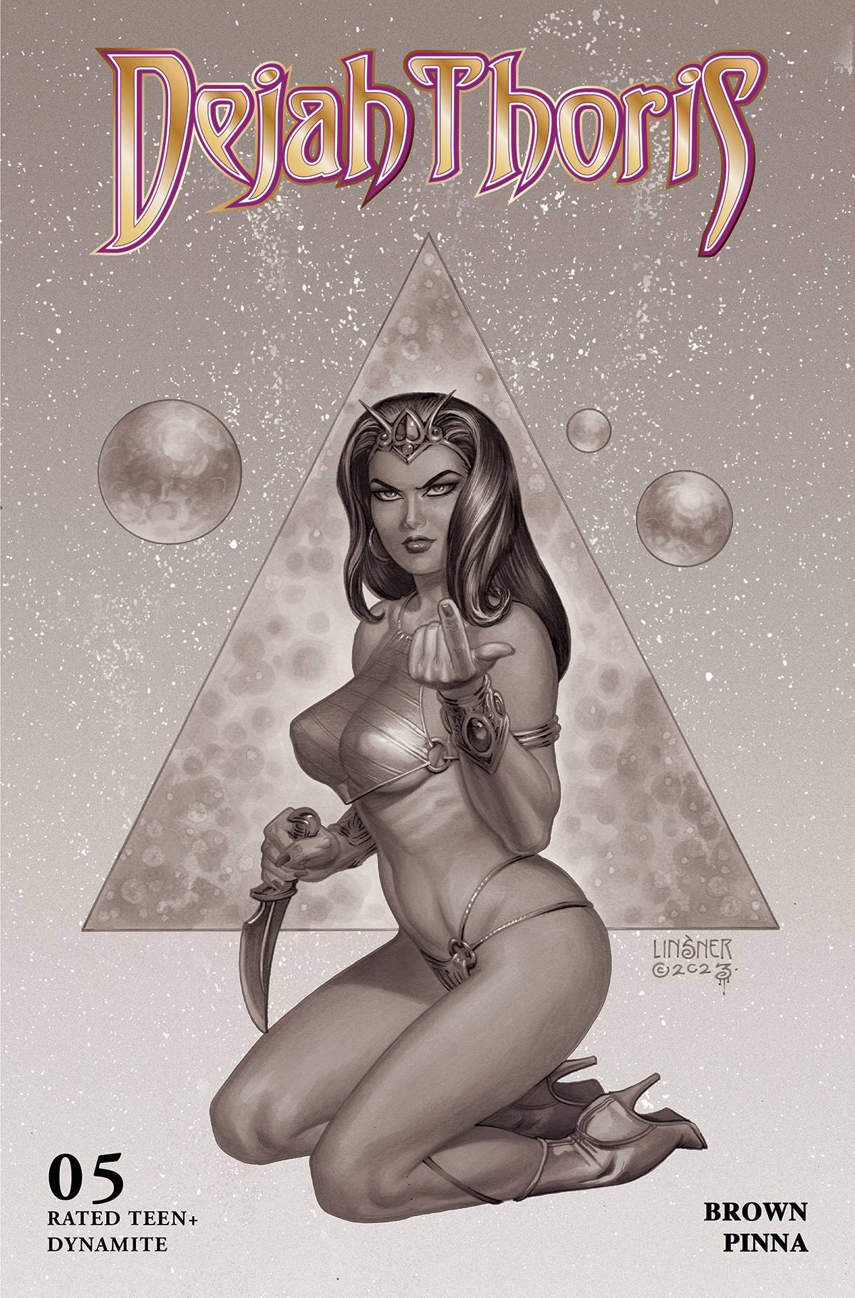 Dejah Thoris (2023) #5 O 1:7 Foc Joseph Michael Linsner B&W (07/19/2023) Dynamite