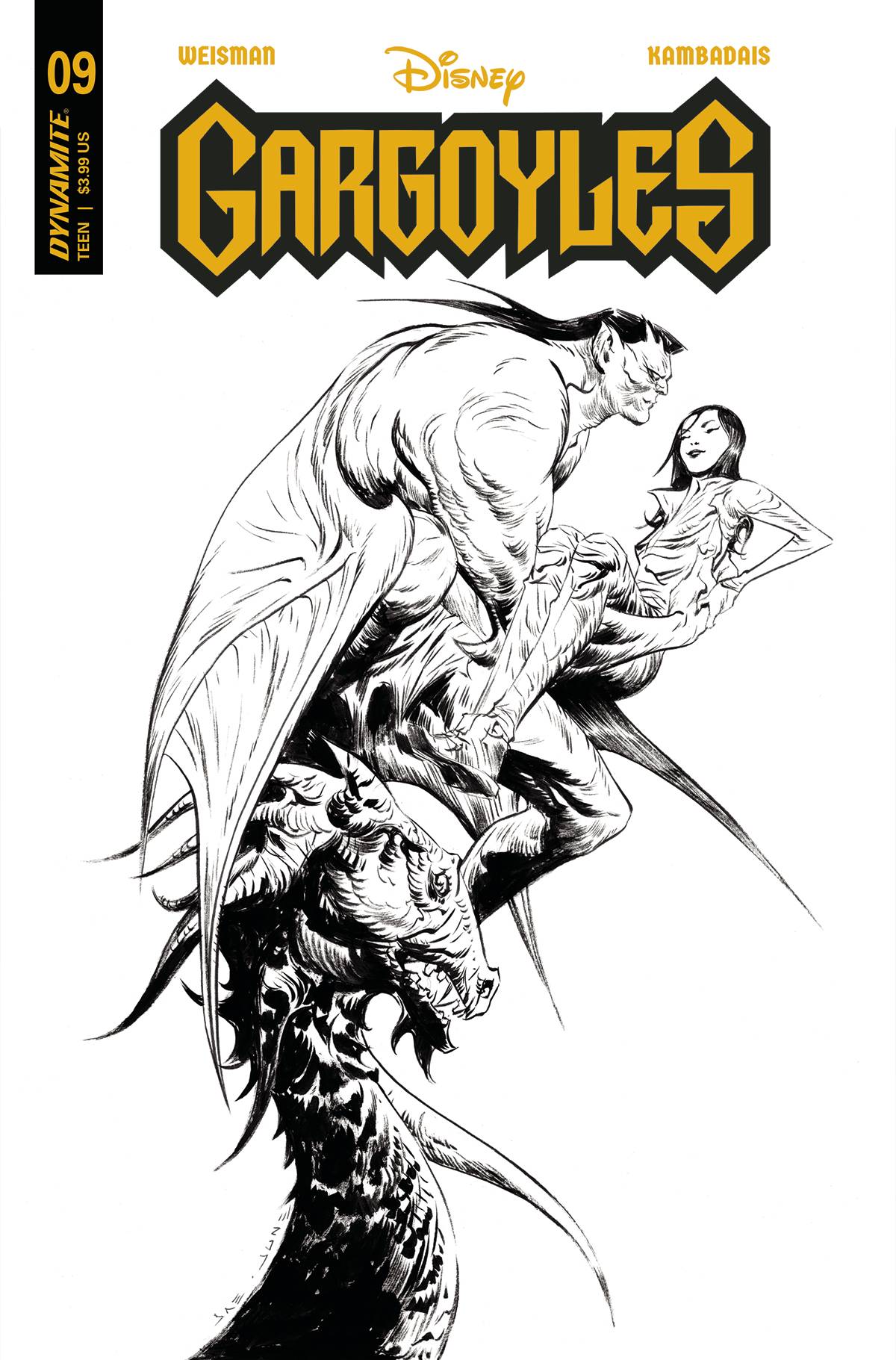 Gargoyles #9 T 1:10 Foc Jae Lee Line Art Variant (09/13/2023) Dynamite - Golden Apple Comics