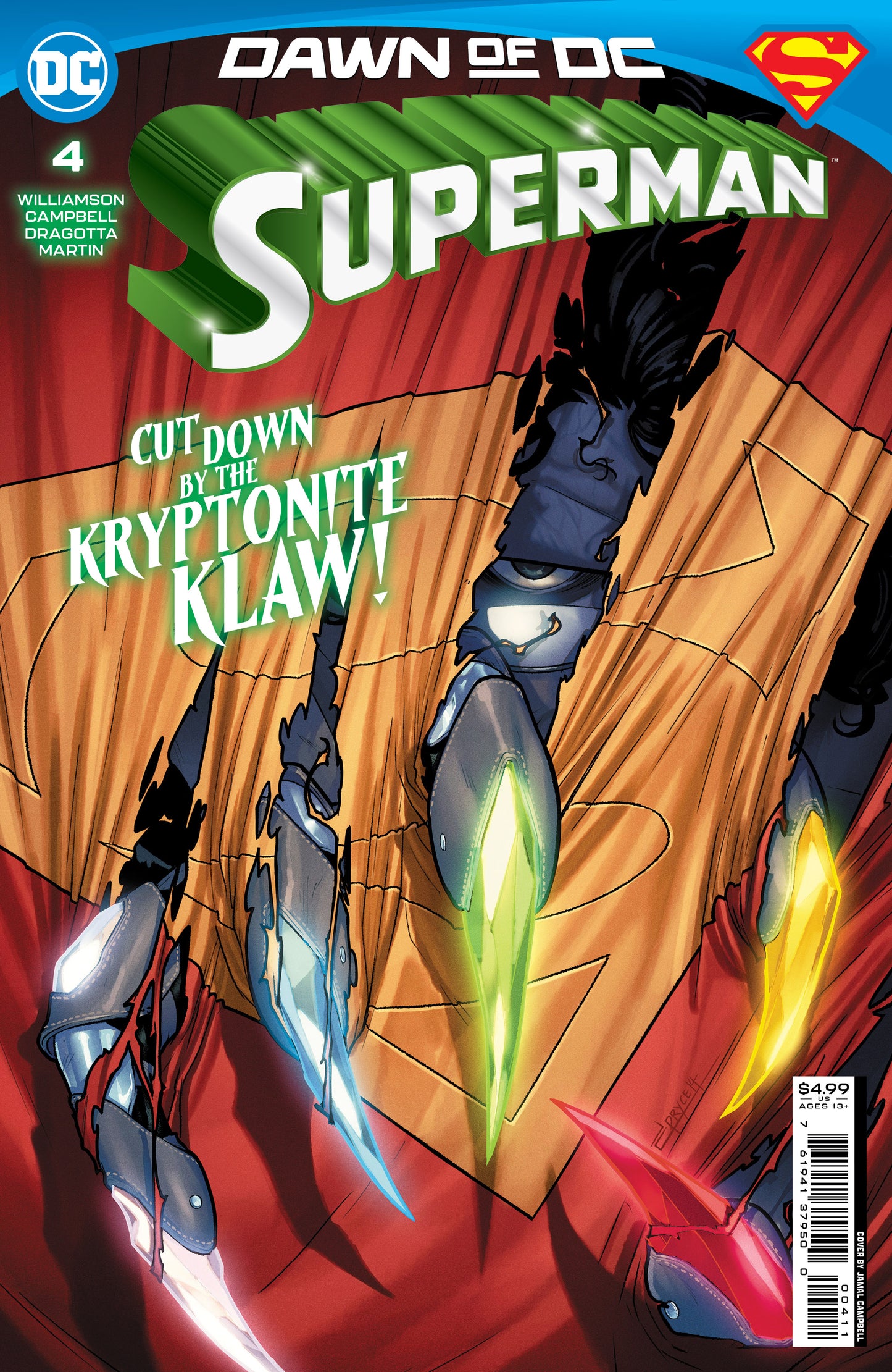 Superman #4 A Jamal Campbell Joshua Williamson (05/16/2023) Dc