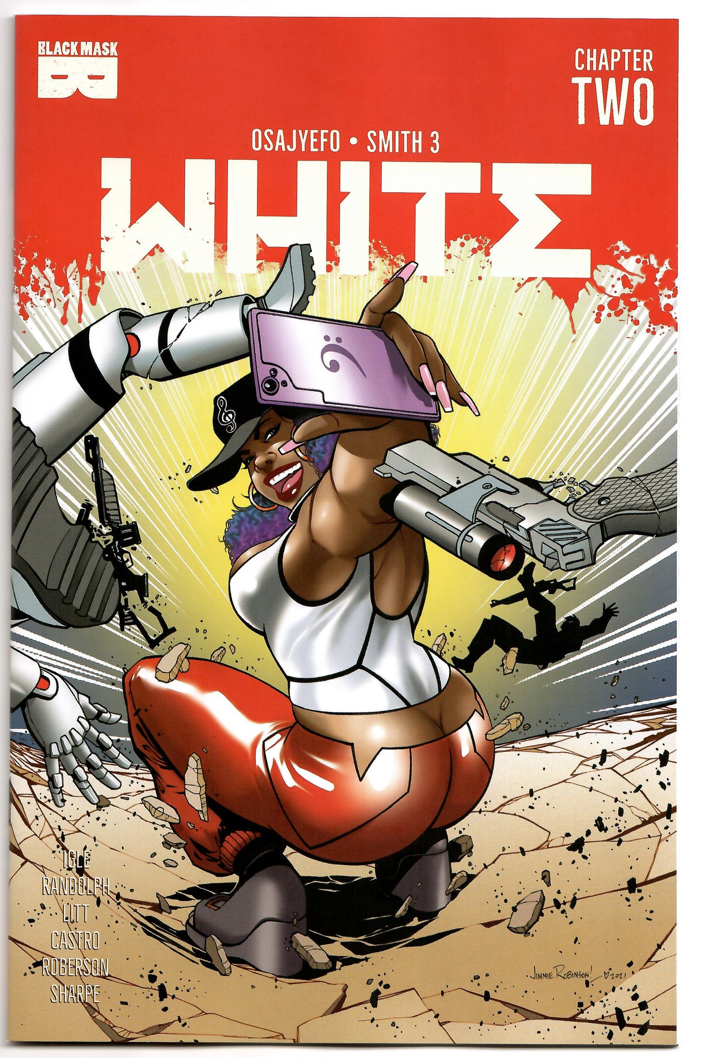 White #2 Jimmie Robinson Variant (Mr) (05/19/2021) Black Mask