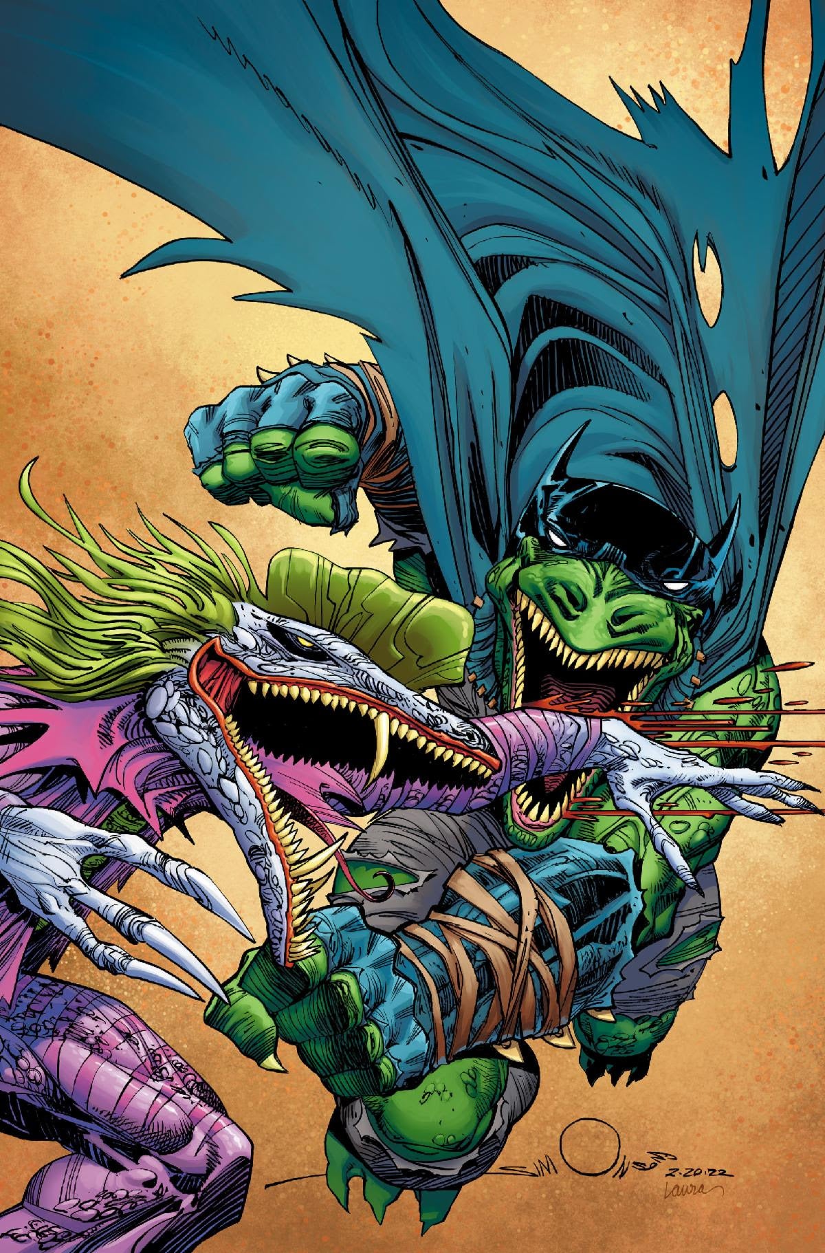 Jurassic League #1 C 1:25 Walter Simonson Megalustre Dino Skin Variant (05/10/2022) Dc