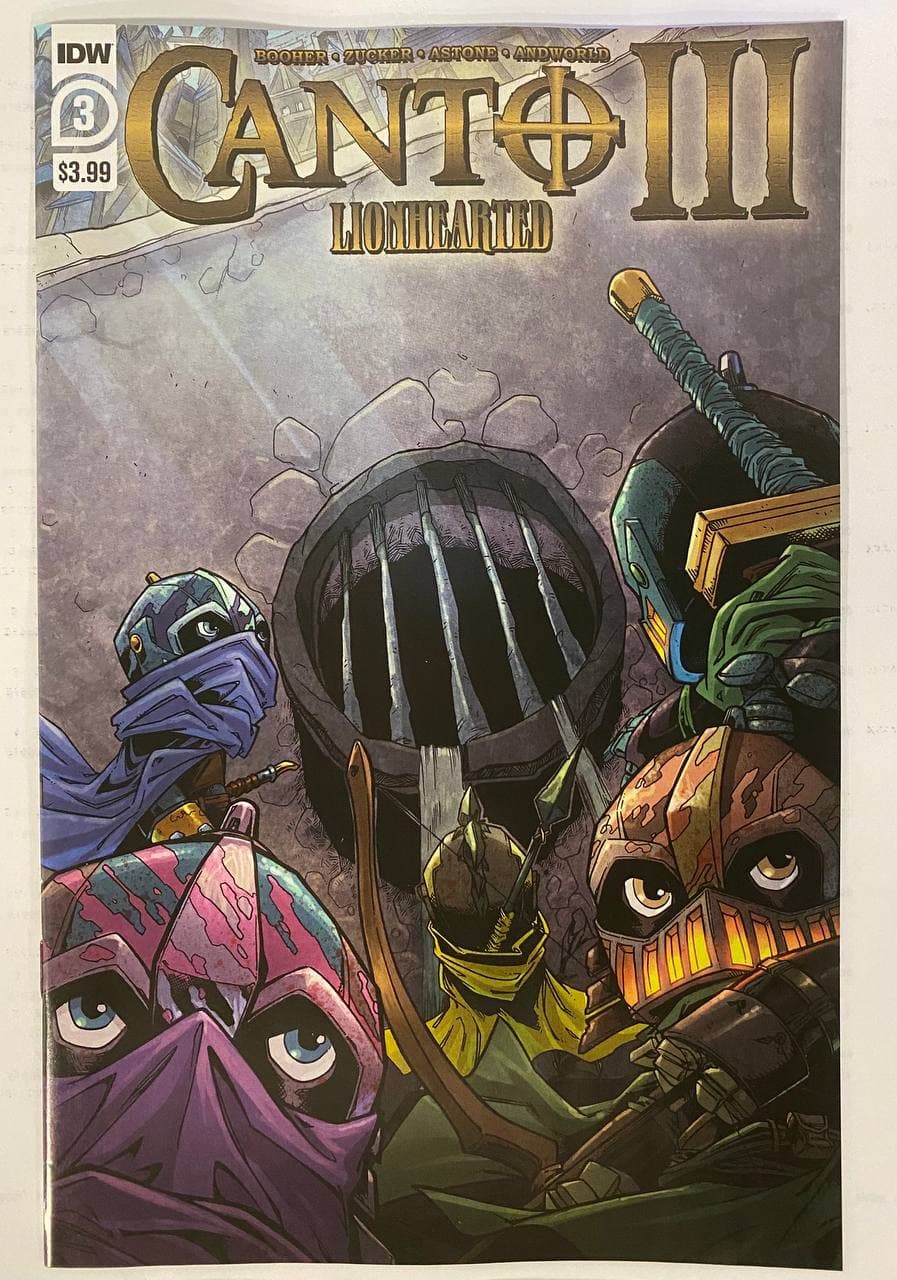 Canto Iii Lionhearted #3 (Of 6) A Drew Zucker David Booher (09/08/2021) Idw - Golden Apple Comics