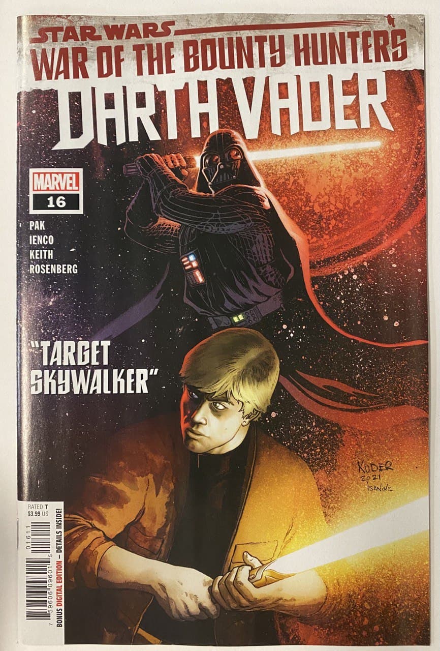 Star Wars Darth Vader #16 A Aaron Kuder Greg Pak Wobh (09/15/2021) Marvel