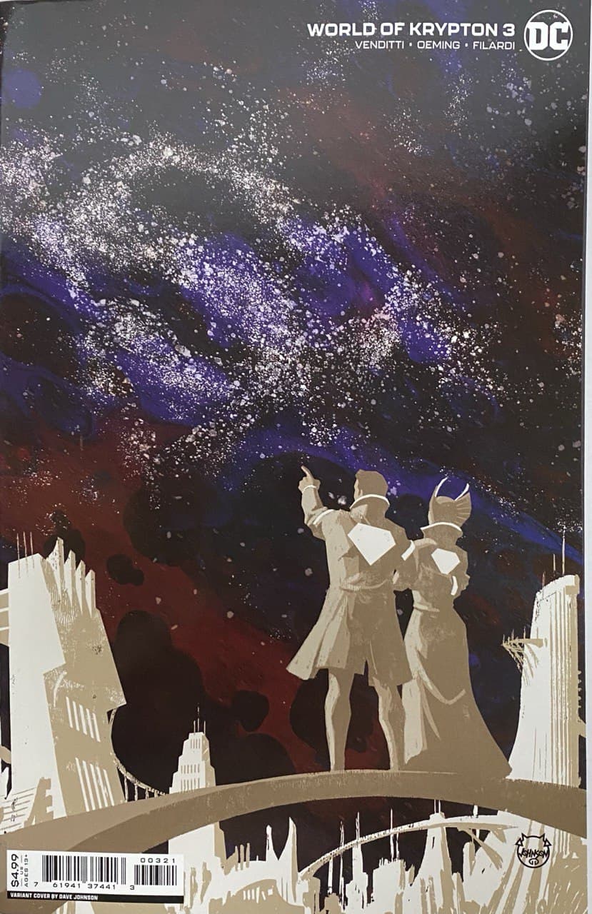 World Of Krypton #3 (Of 6) B Dave Johnson Card Stock Variant (02/01/2022) Dc