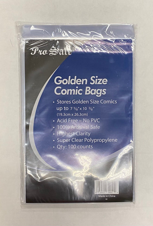Golden Comic Bags