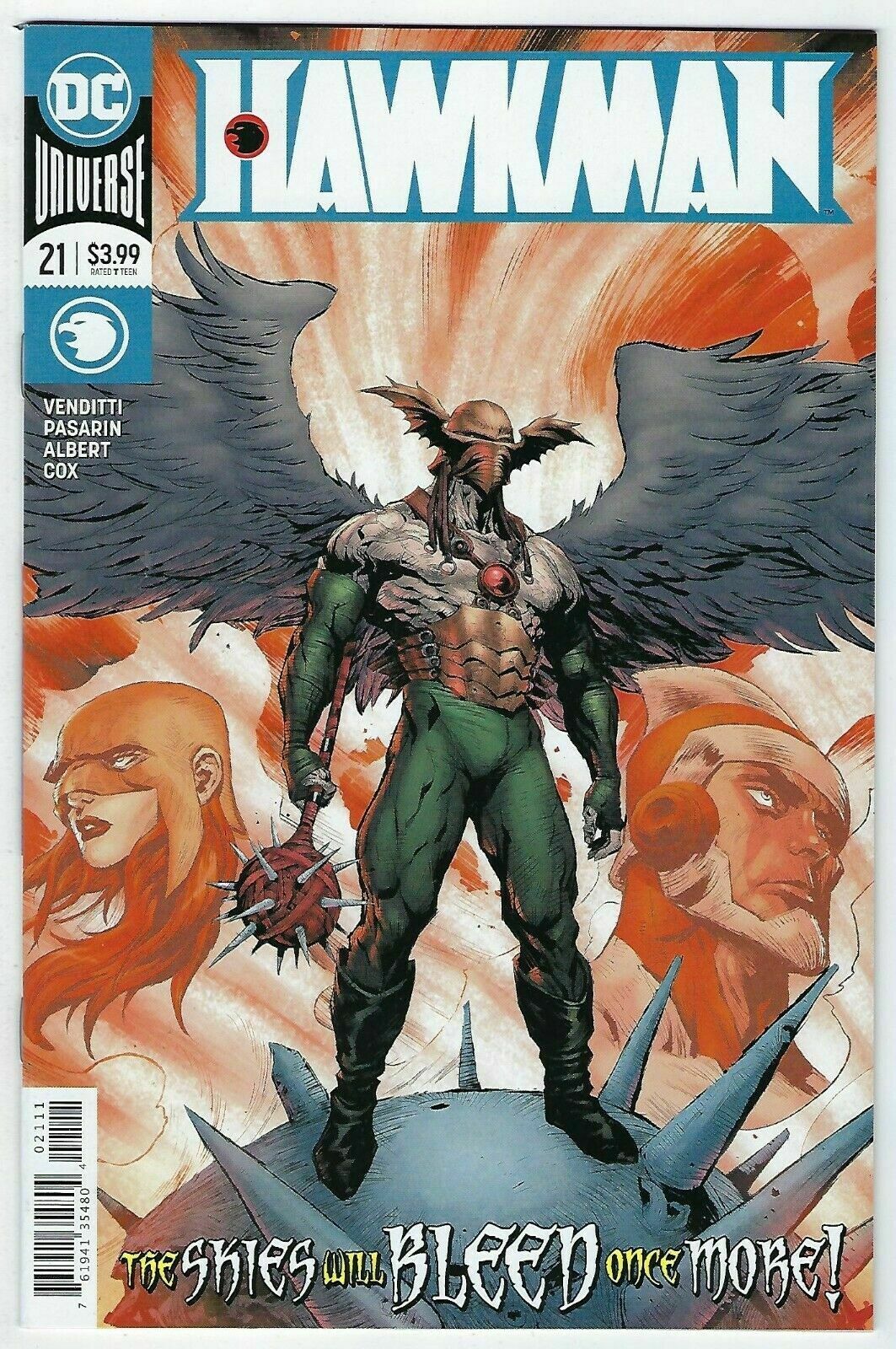 HAWKMAN #21 A Raymund Bermudez Robert Venditti (02/12/2020) DC