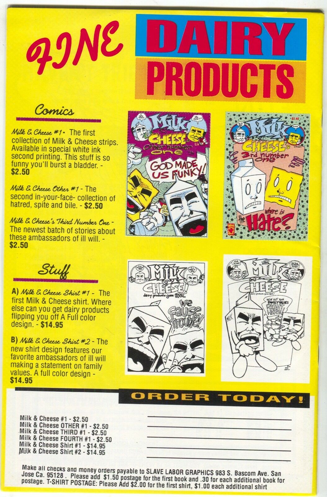 Dick Wad Of The Mega Vice Squad 1 Slave Labor 1993 NM- Evan Dorkin