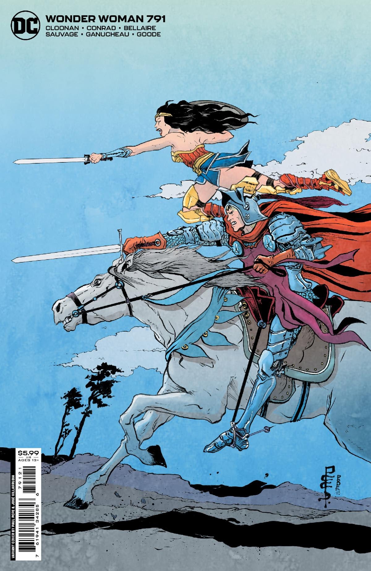Wonder Woman #791 B Paul Pope Card Stock Variant (09/13/2022) Dc - Golden Apple Comics