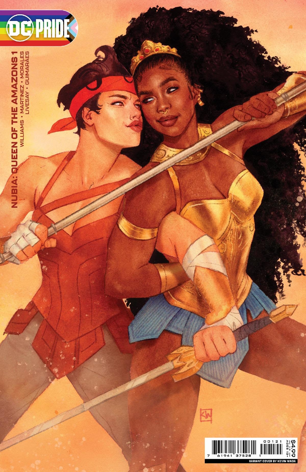Nubia Queen Of The Amazons #1 (Of 4) C Kevin Wada Pride Month Card Stock Variant GGA (06/07/2022) Dc