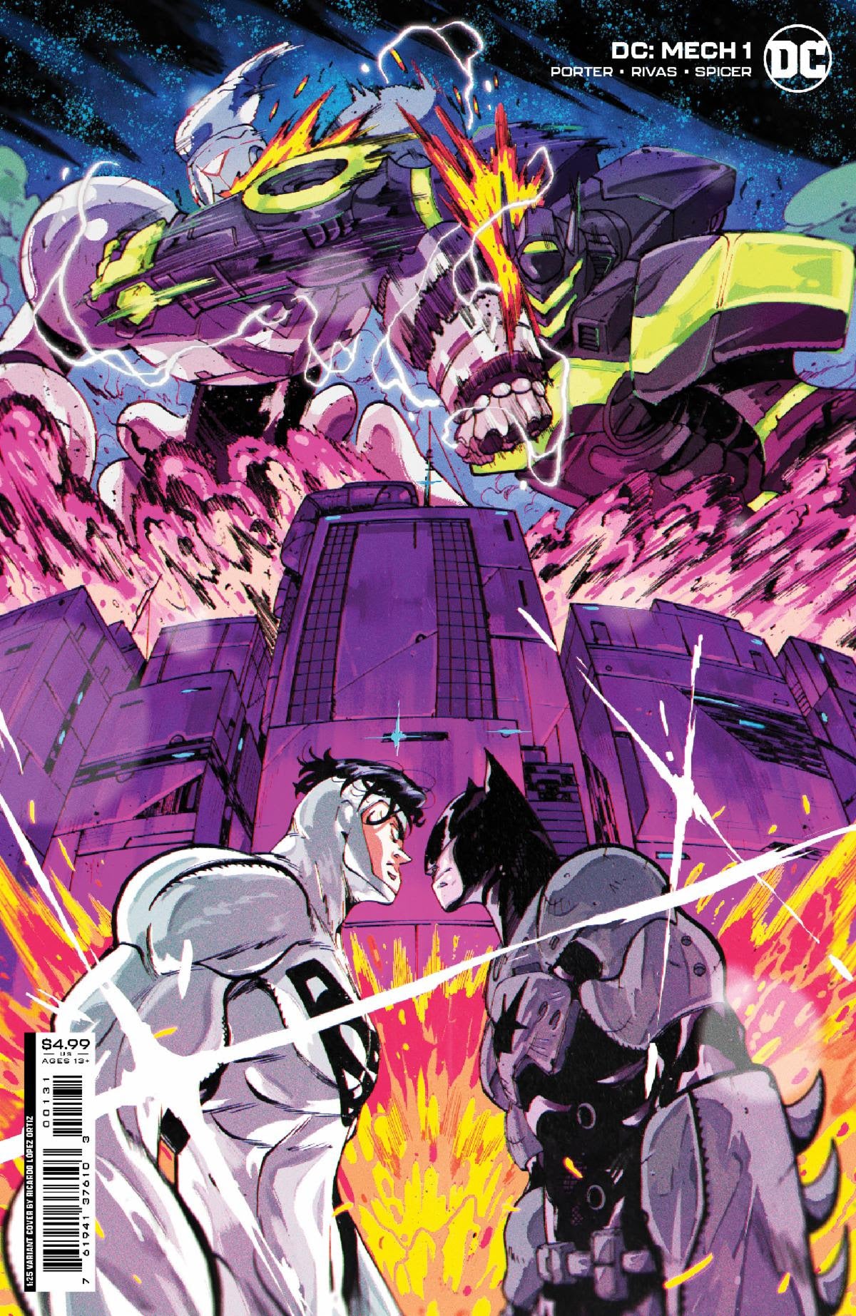 Dc Mech #1 (Of 6) D 1:25 Ricardo Lopez Ortiz Card Stock Variant (07/26/2022) Dc - Golden Apple Comics