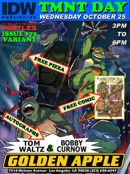 Teenage Mutant Ninja Turtles TMNT DAY at Golden Apple Comics Signing