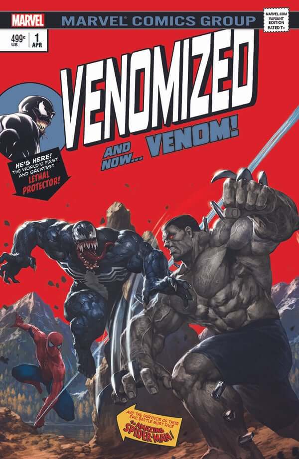 Venomized 1 SKAN Incredible Hulk 181 Homage Variant Golden Apple Comics