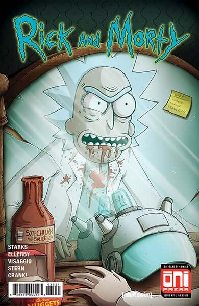 Rick And Morty 35 Mike Vasquez Invincible Iron Man 128 Demon In A Bottle Homage Variant